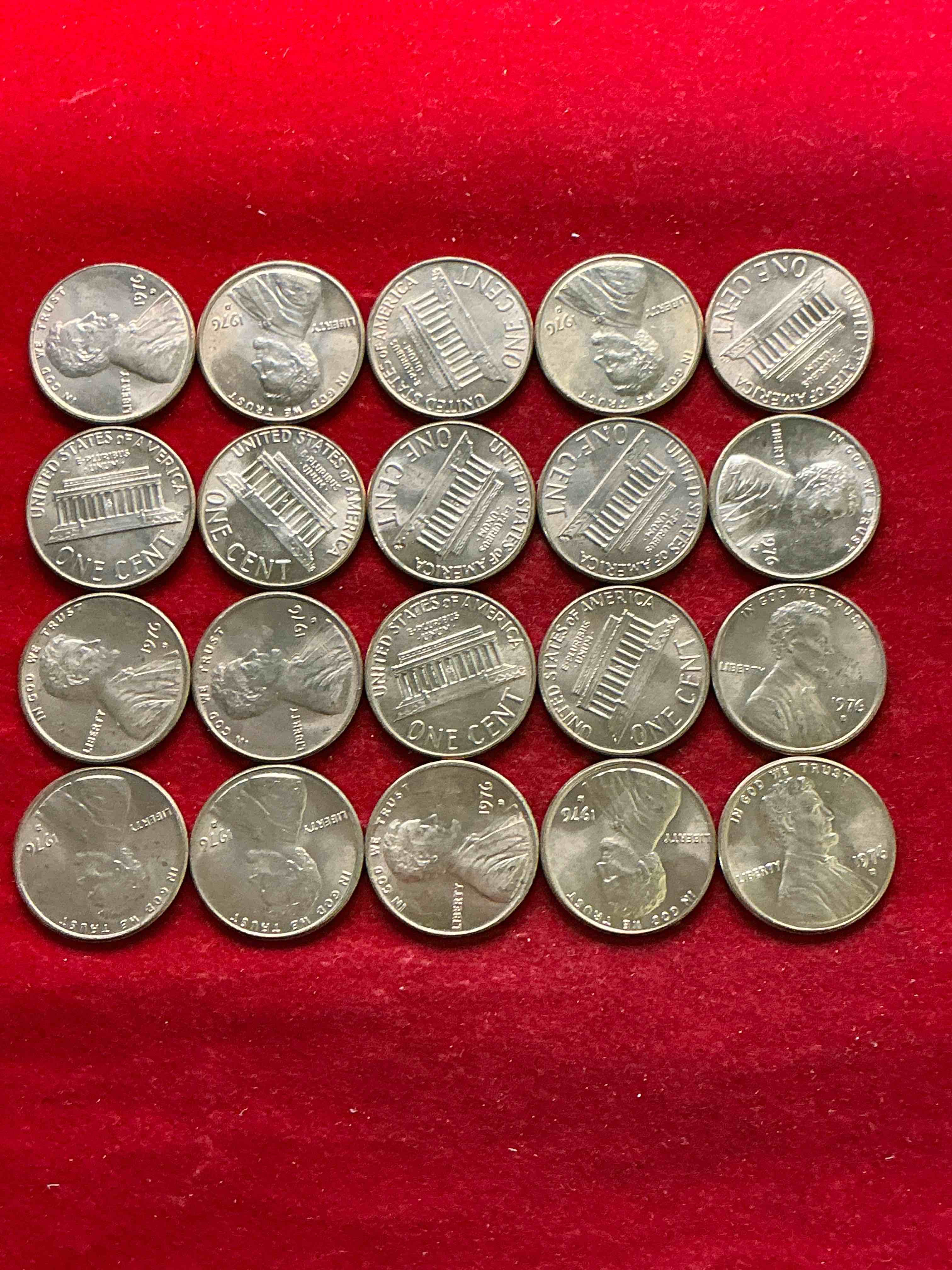 Condition photo showing New/Like New for 1976 brilliant uncirculated america 200 year anniversary pennies! celebrate america’s bicentennial with the unc brilliant 1976 pennies, direct from the original bank rolls! these pennies have not seen the light of day since 1976, wow! serious collector items!