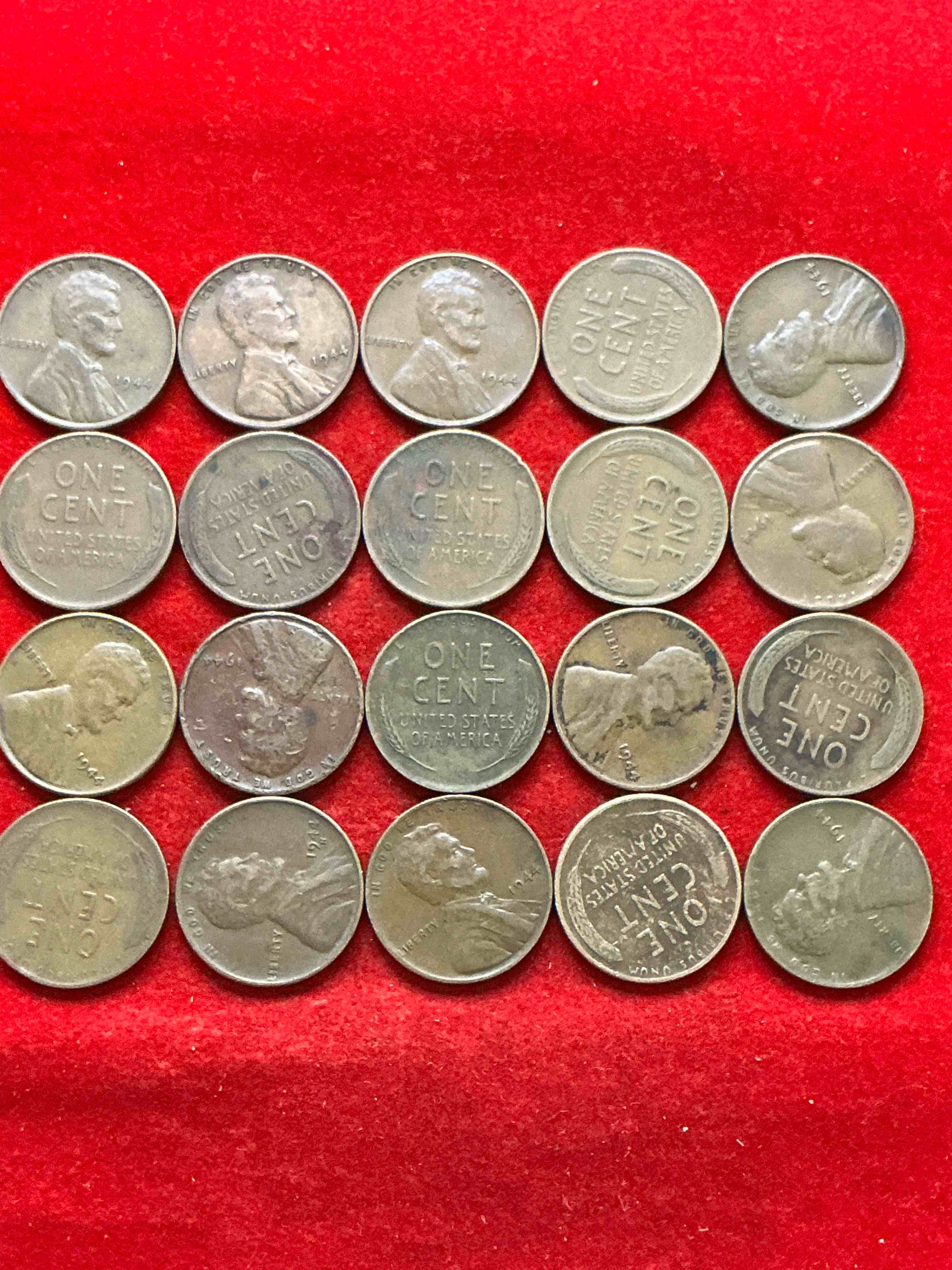 Condition photo showing Good Condition for 1944 calling world war 2 buffs! 1944 d-day era wheat pennies! d-day was june 6th, 1944 & was one of the most significant battles of wwii! own pieces of this era with these genuine 1944 wheat pennies in nice condition!