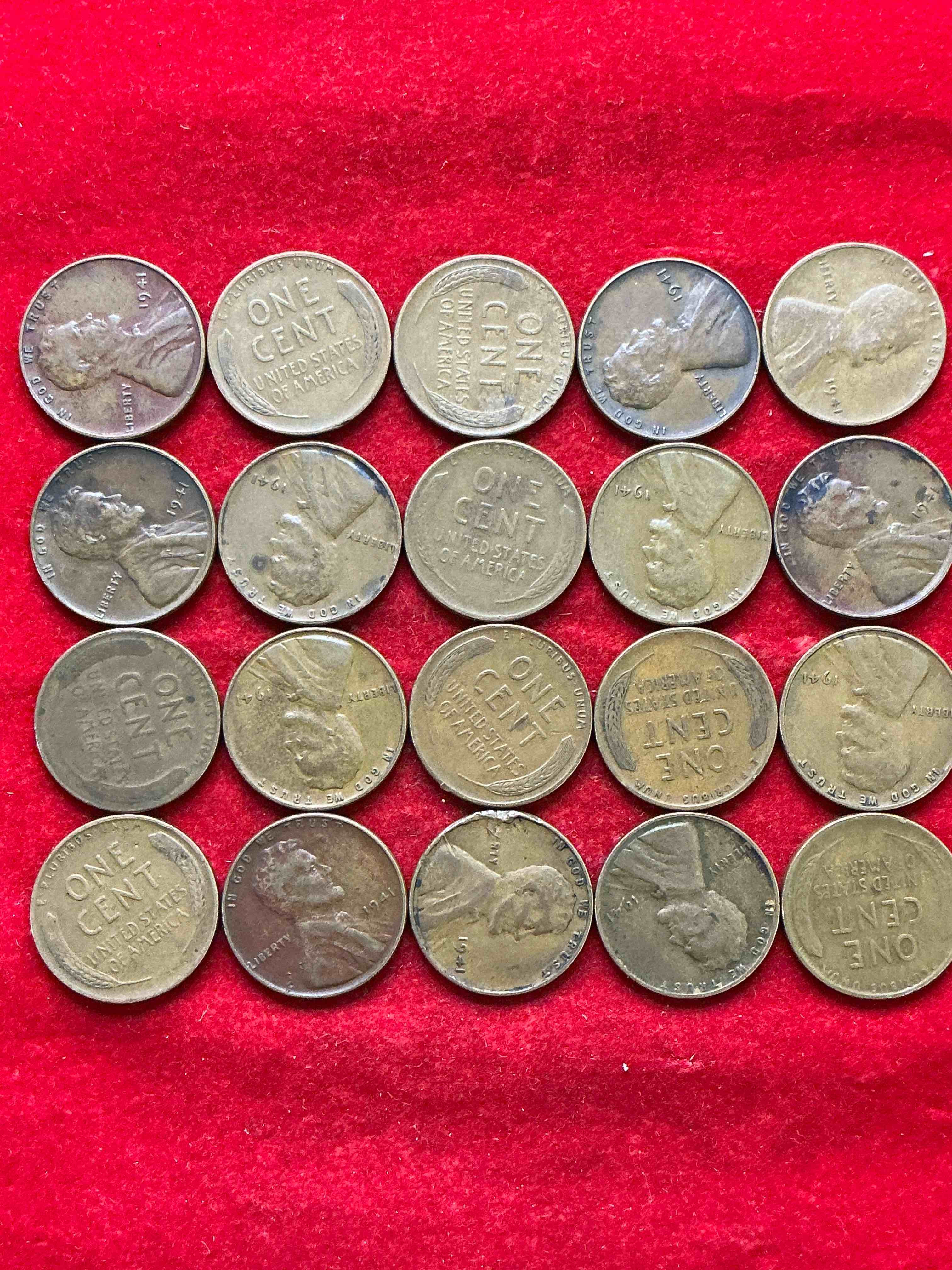Condition photo showing Good Condition for 1941 pearl harbor ww2 era pennies! dec 7, 1941, a day that will live in infamy when the japanese bombed pearl harbor bringing america into world war 2! up for auction are 1941 pennies in great condition, awesome pieces of wwii history!