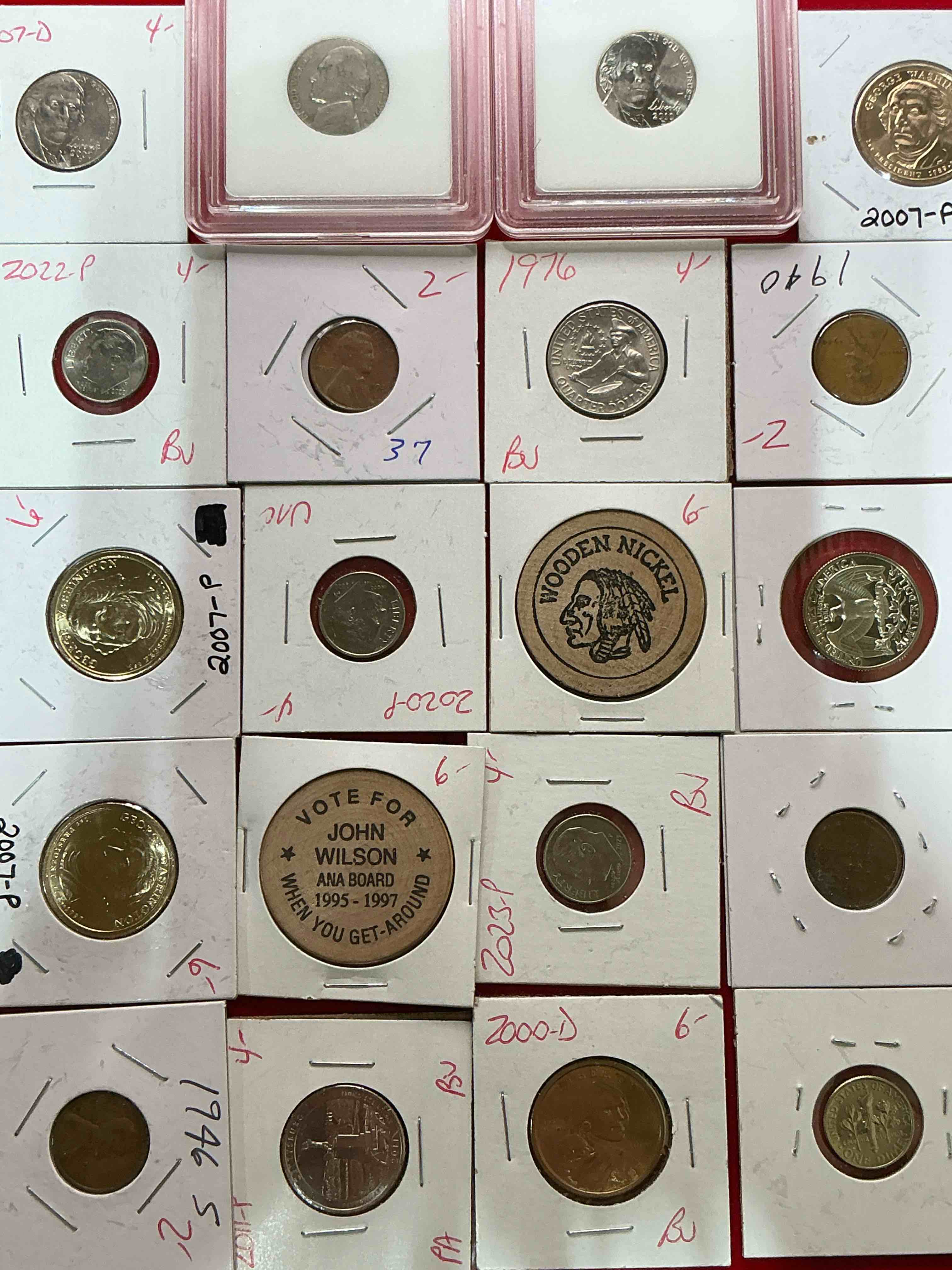Condition photo showing Good Condition for cool coin closeout! wow! awesome coins & more, antique, vintage & modern galore! check out this incredible closeout collection of incredibly cool coins & rare items spanning decades! bid is per coin/item & all coins encased for protection! a true smorgasbord collector's dream! each collection is unique and includes items such as rare antique coins, rare date coins, coin sets, modern uncirculated coins, wooden tokens, cool medallions & more! disregard original price marks on pieces, this is a true auction closeout! an incredible opportunity for re-sellers & collectors!