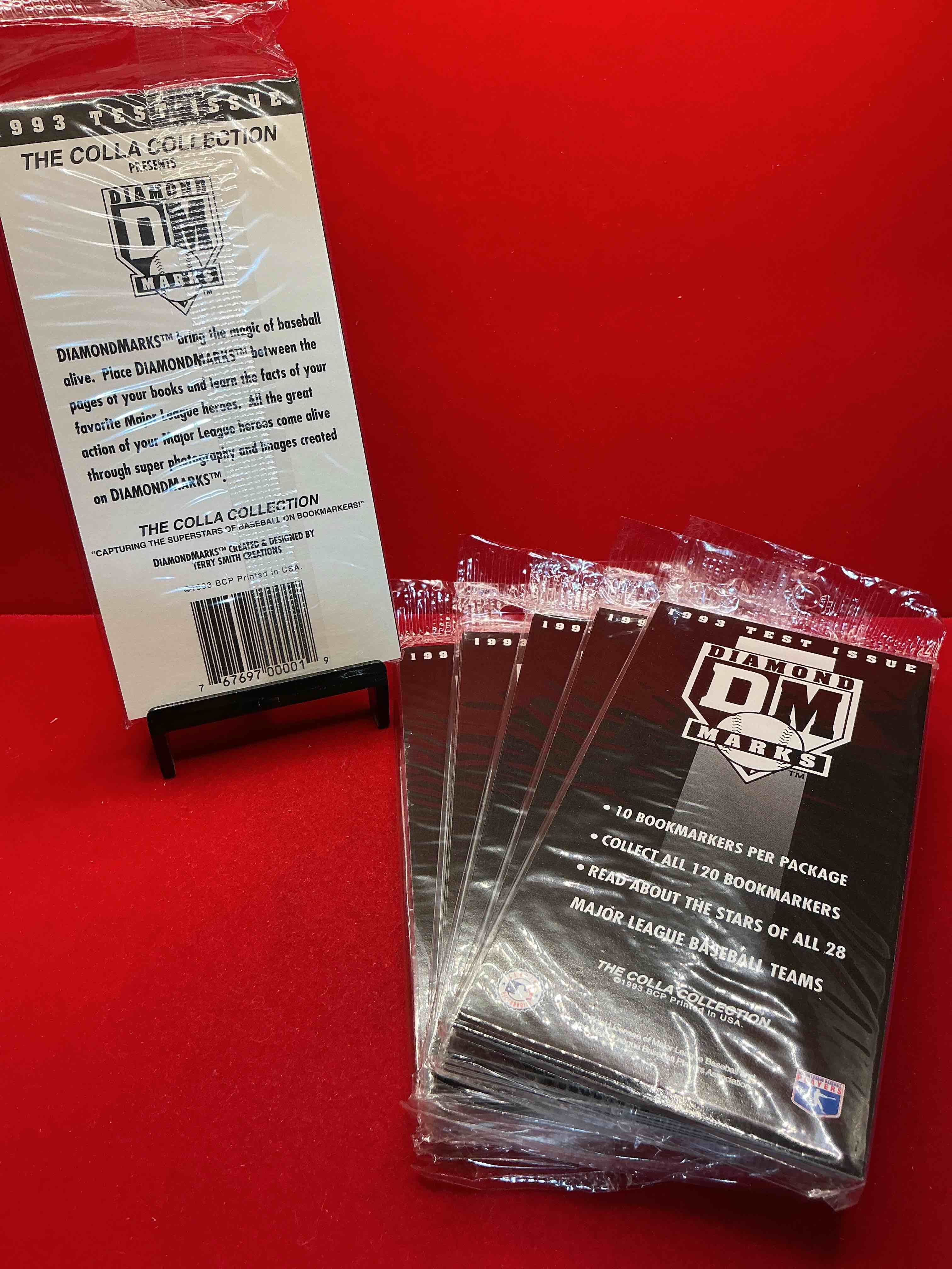 Condition photo showing New/Like New for rare baseball bookmarks! 1993 baseball collectors items! you could pull your favorite mlb player! look for ken griffey jr, jose canseco, bo jackson & much more rare bookmarks… how cool!