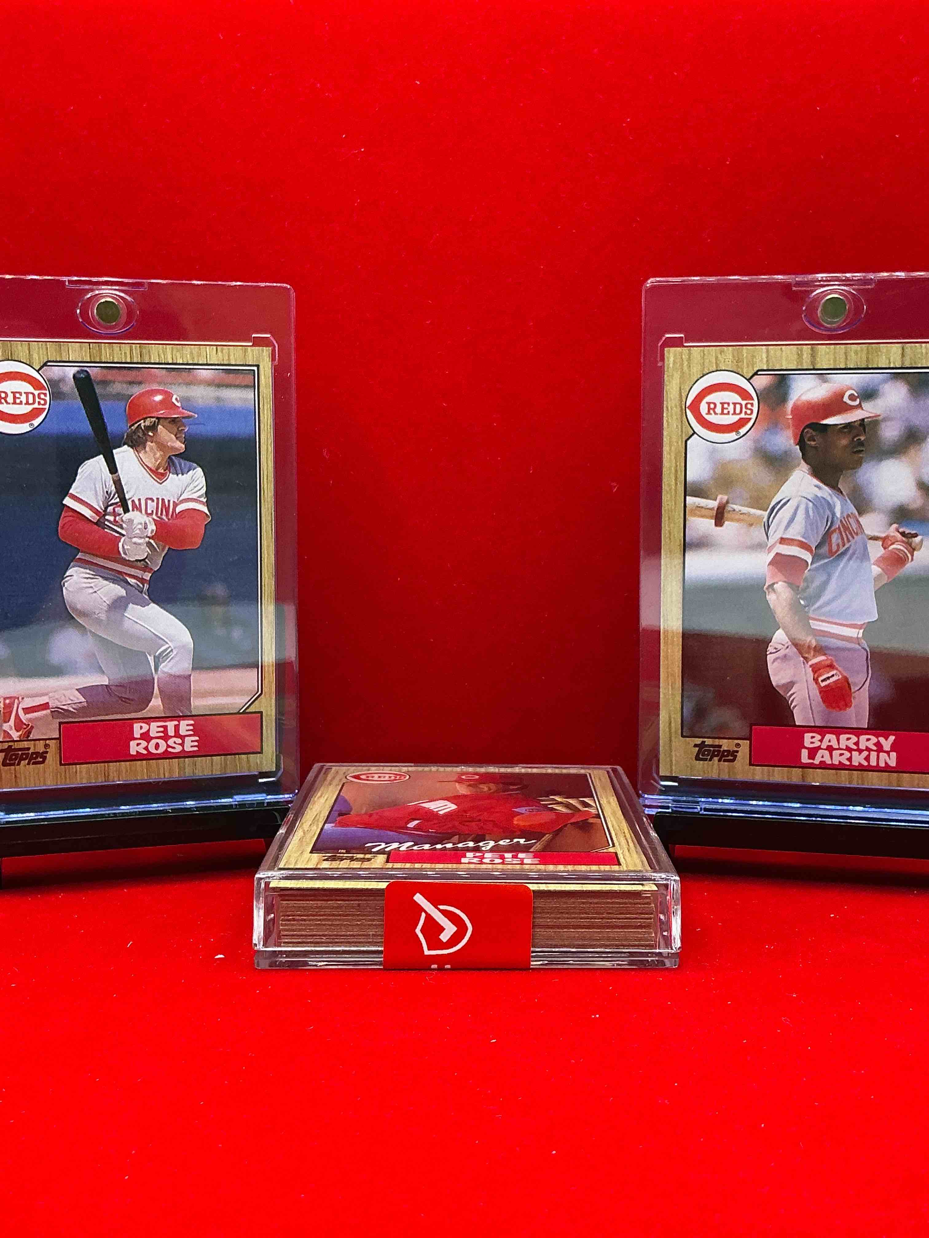 1987 reds topps baseball team card collection! vintage reds lot! barry larkin, eric davis, pete rose & more! 80’s baseball history… cincinnati reds!