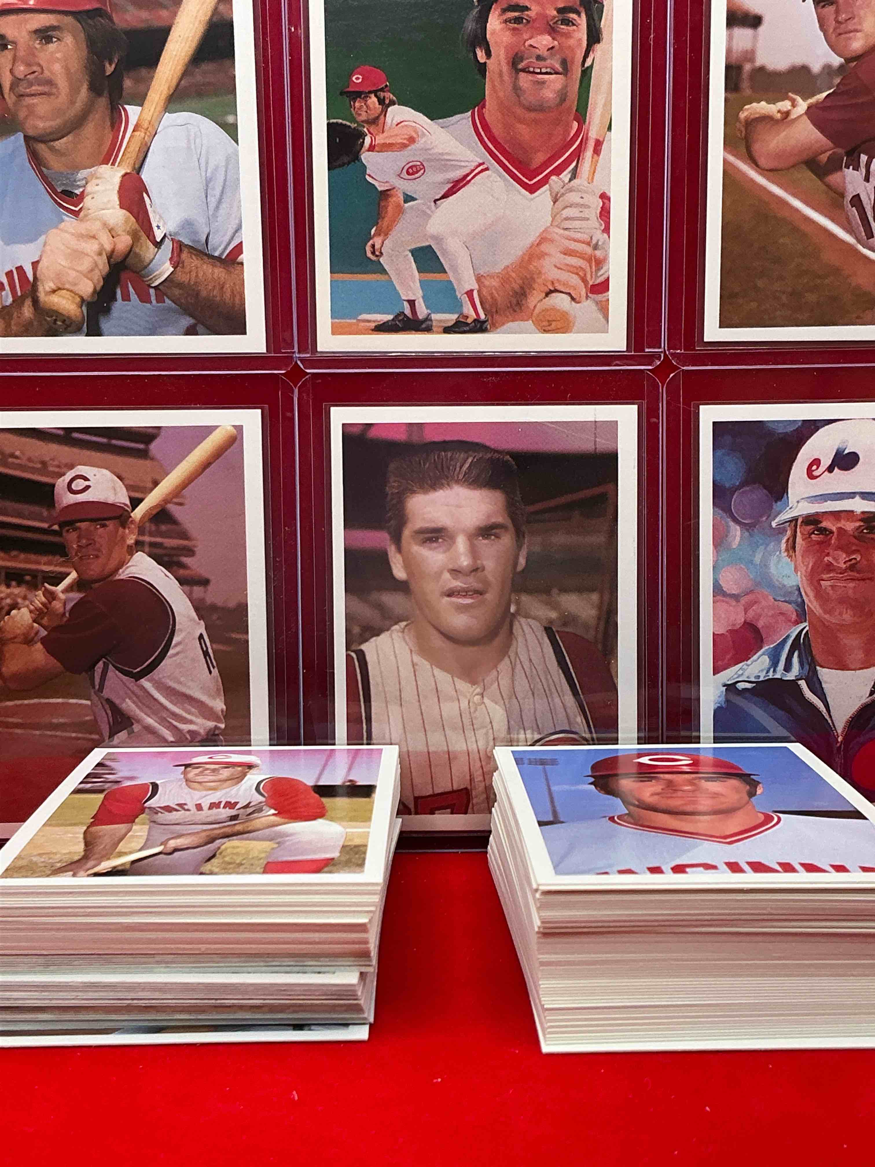 rare pete rose 1985 wow! ultra rare, authentic, official mlb pete rose baseball cards, complete 120 card set with original box! bid is per card. your chance to own very rare, original pete rose memorabilia from 1985!
