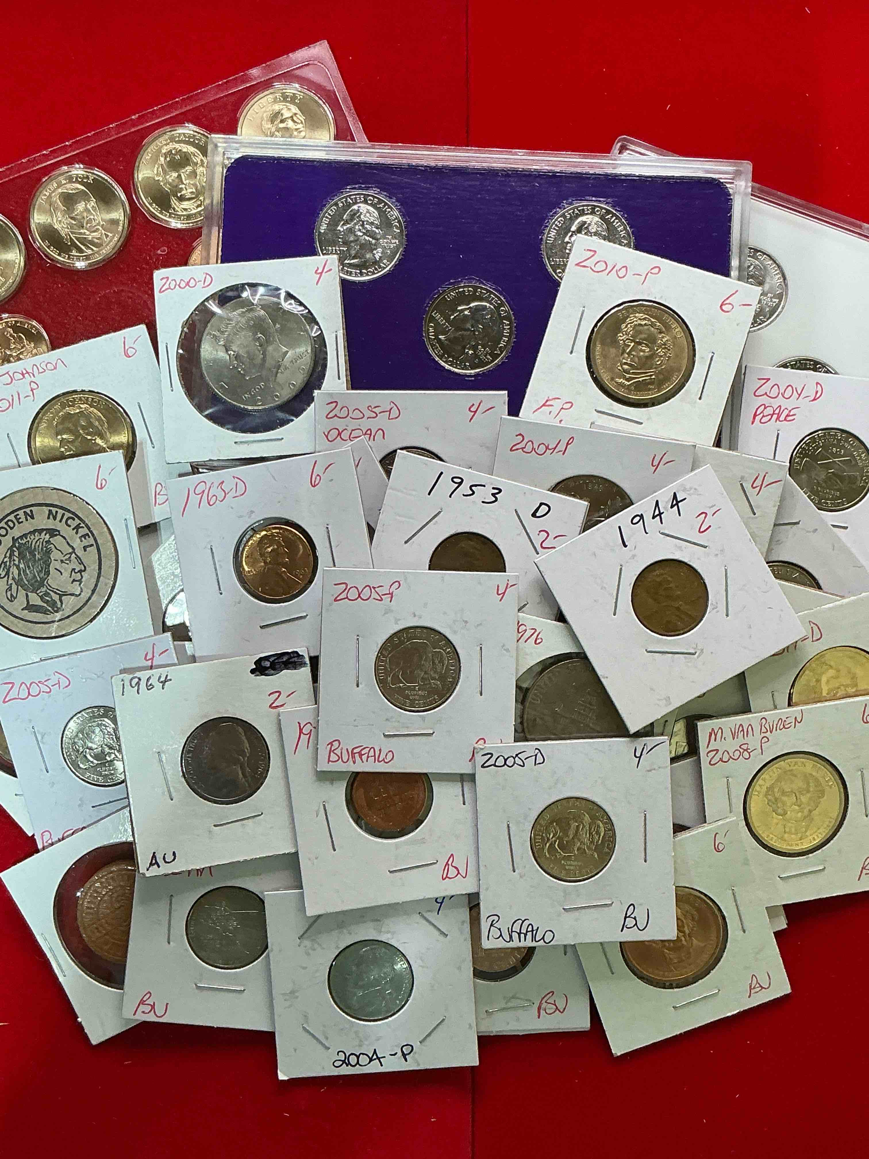 cool coin closeout! wow! awesome u.s. coins & more, antique, vintage & modern galore! check out this incredible closeout collection of incredibly cool coins & rare items spanning decades! bid is per coin/item & all coins encased for protection! a true smorgasbord collector's dream! each collection is unique and includes items such as rare antique coins, rare date coins, coin sets, modern uncirculated coins, wooden tokens, cool medallions & more! disregard original price marks on pieces, this is a true auction closeout! an incredible opportunity for re-sellers & collectors!