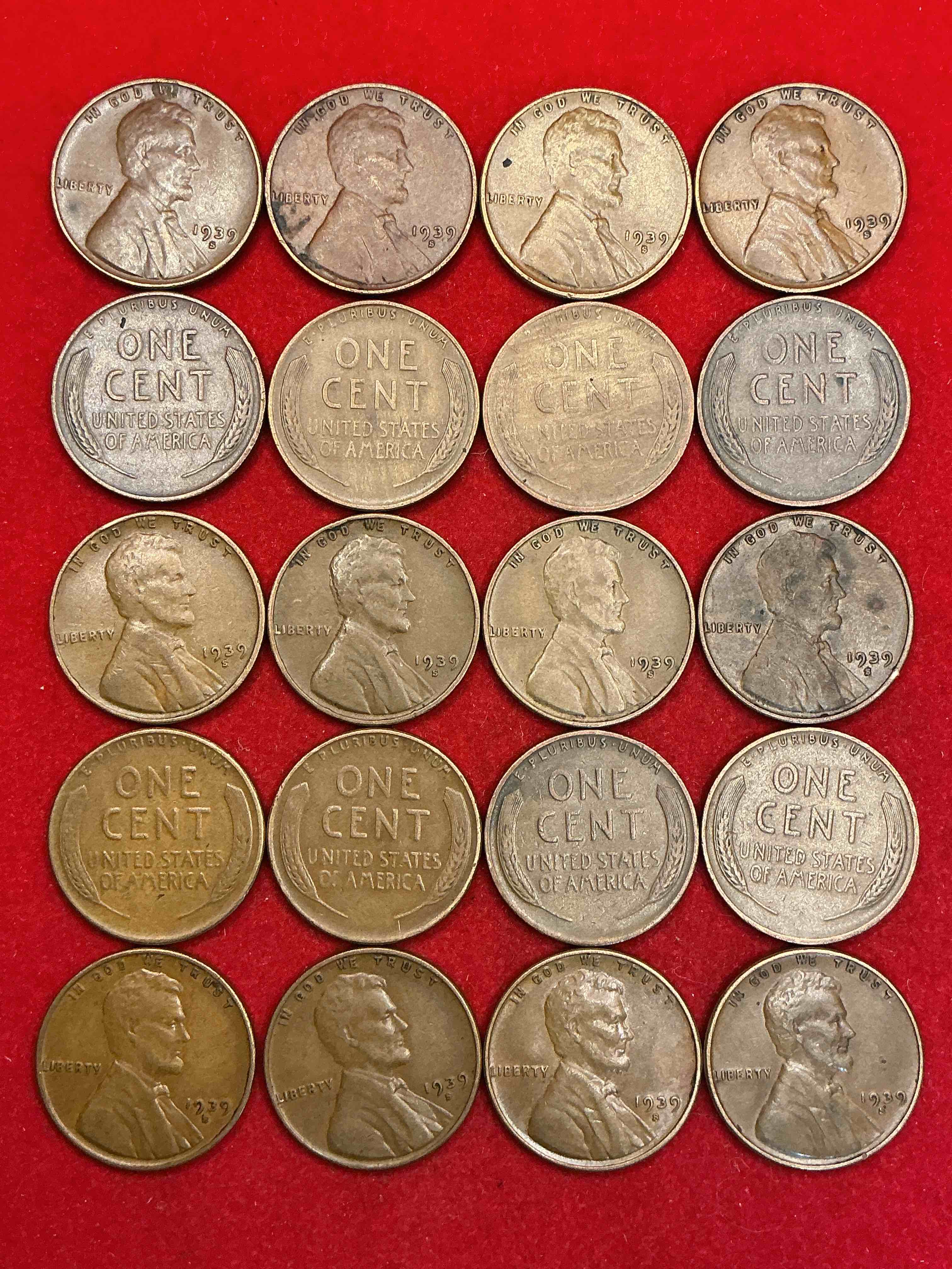 rare 1939 wheat pennies! world war 2 buffs take notice! wwii started in 1939 when hitler invaded poland. up for auction are rare 1939 san francisco wheat pennies, in great condition!