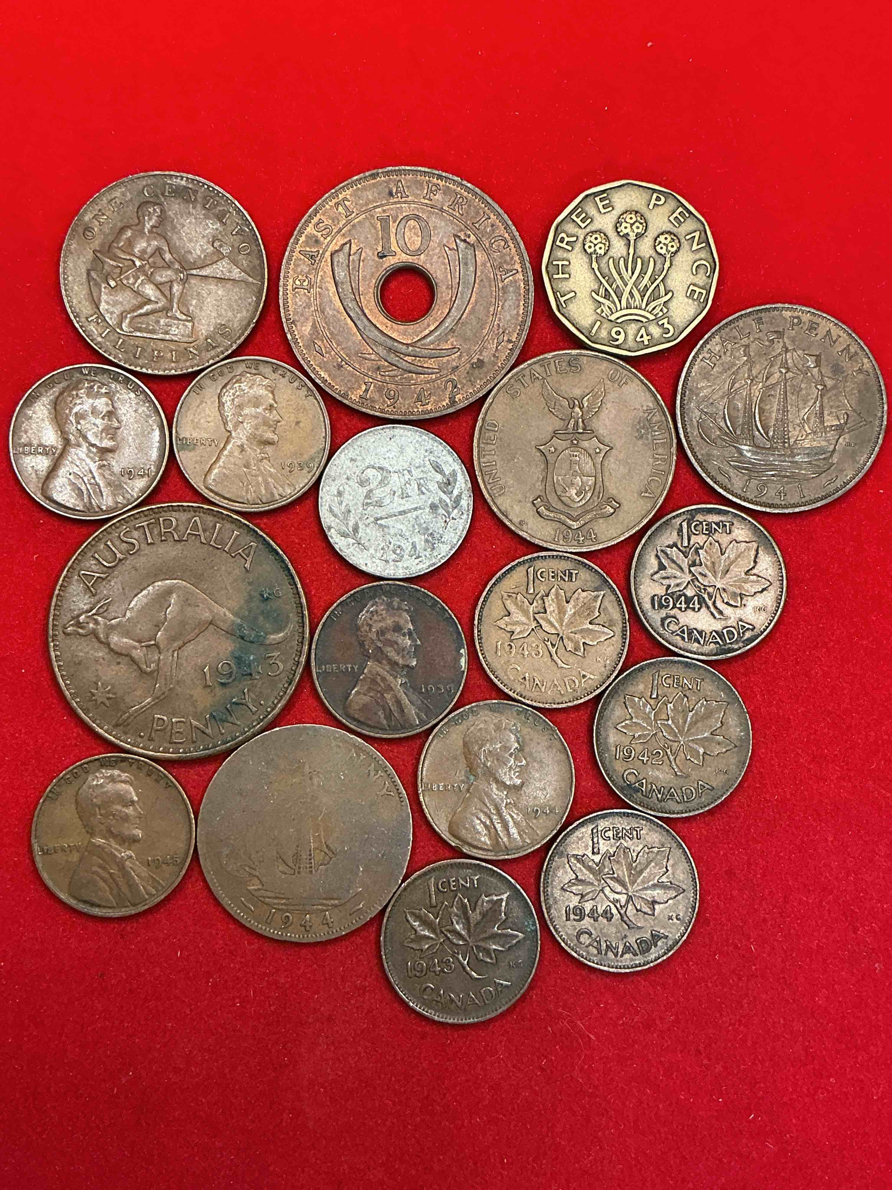 world war two era buffs rejoice! check out this collection of ww2 era (1939-1945) coins! super hard to collect & find in one place! great conversation pieces & incredible pieces of history!
