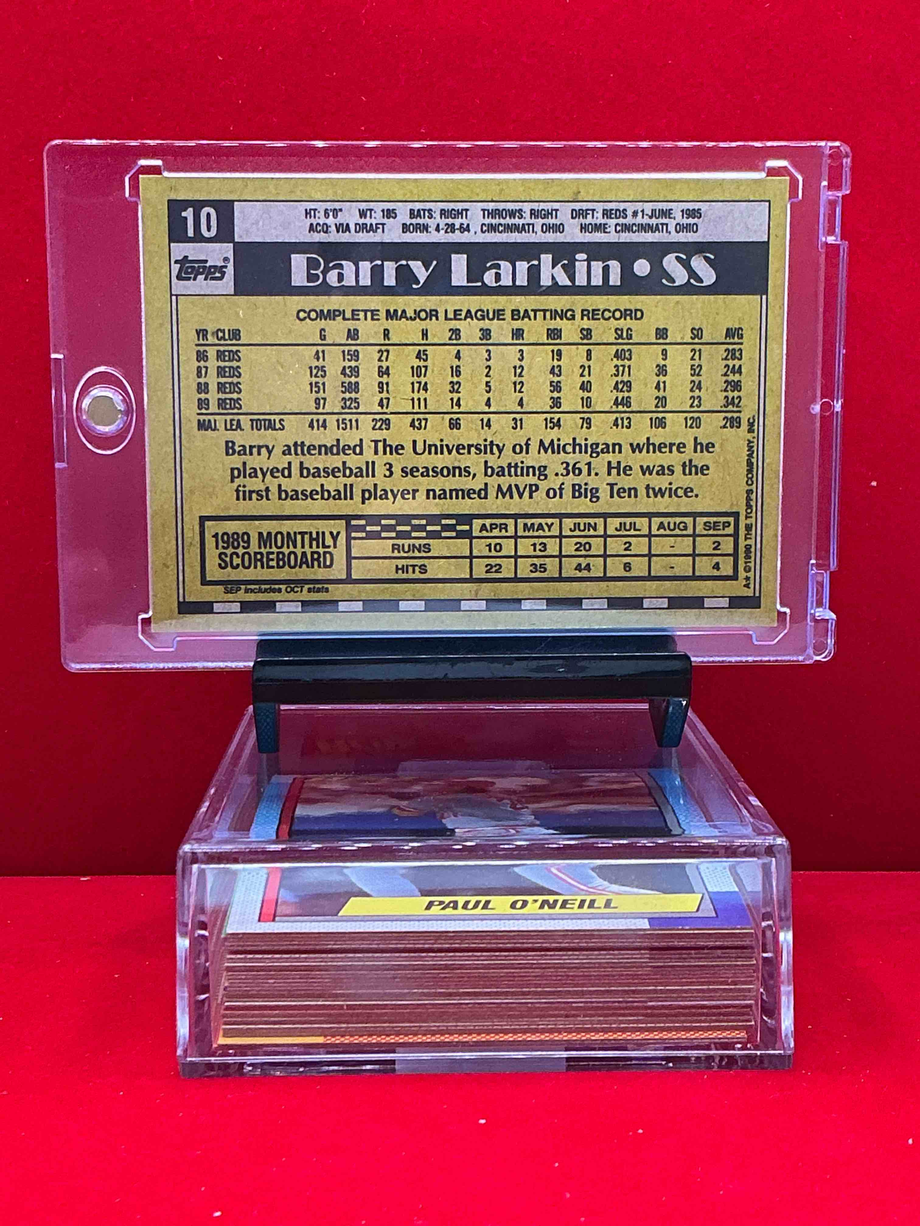 Condition photo showing New/Like New for 1990 reds team 29 card craziness! barry larkin & so many more! hal morris, rob dibble, tom browning, norm charlton, billy hatcher & more! reds fans rejoice!