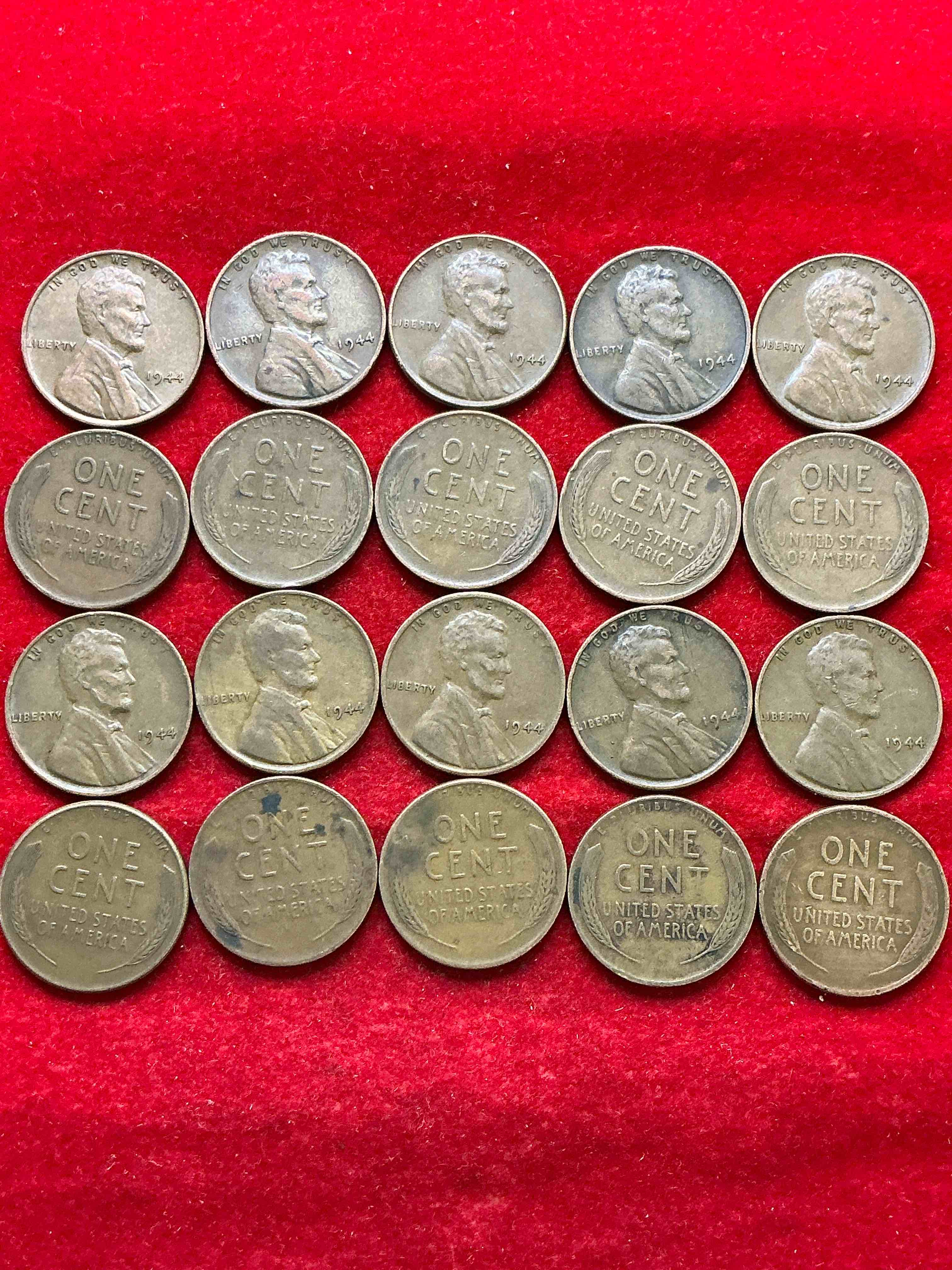 Condition photo showing Good Condition for 1944 calling world war 2 buffs! 1944 d-day era wheat pennies! d-day was june 6th, 1944 & was one of the most significant battles of wwii! own pieces of this era with these genuine 1944 wheat pennies in nice condition!