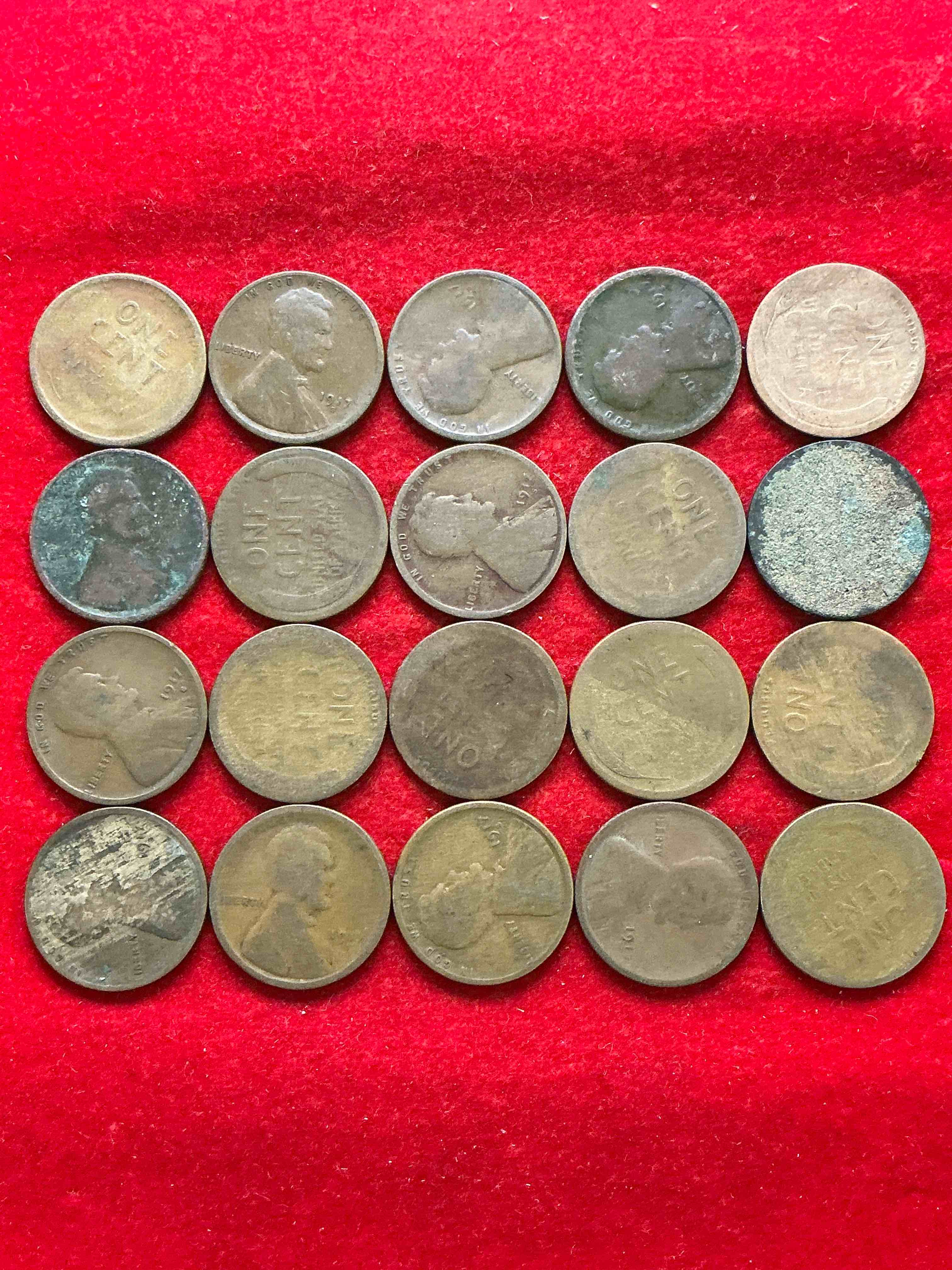 1917 s mint wheat pennies! world war one was at its height in 1917 & “s” mint coins are ultra rare. own pieces of history from this era with these 1917 wheat pennies in great condition!