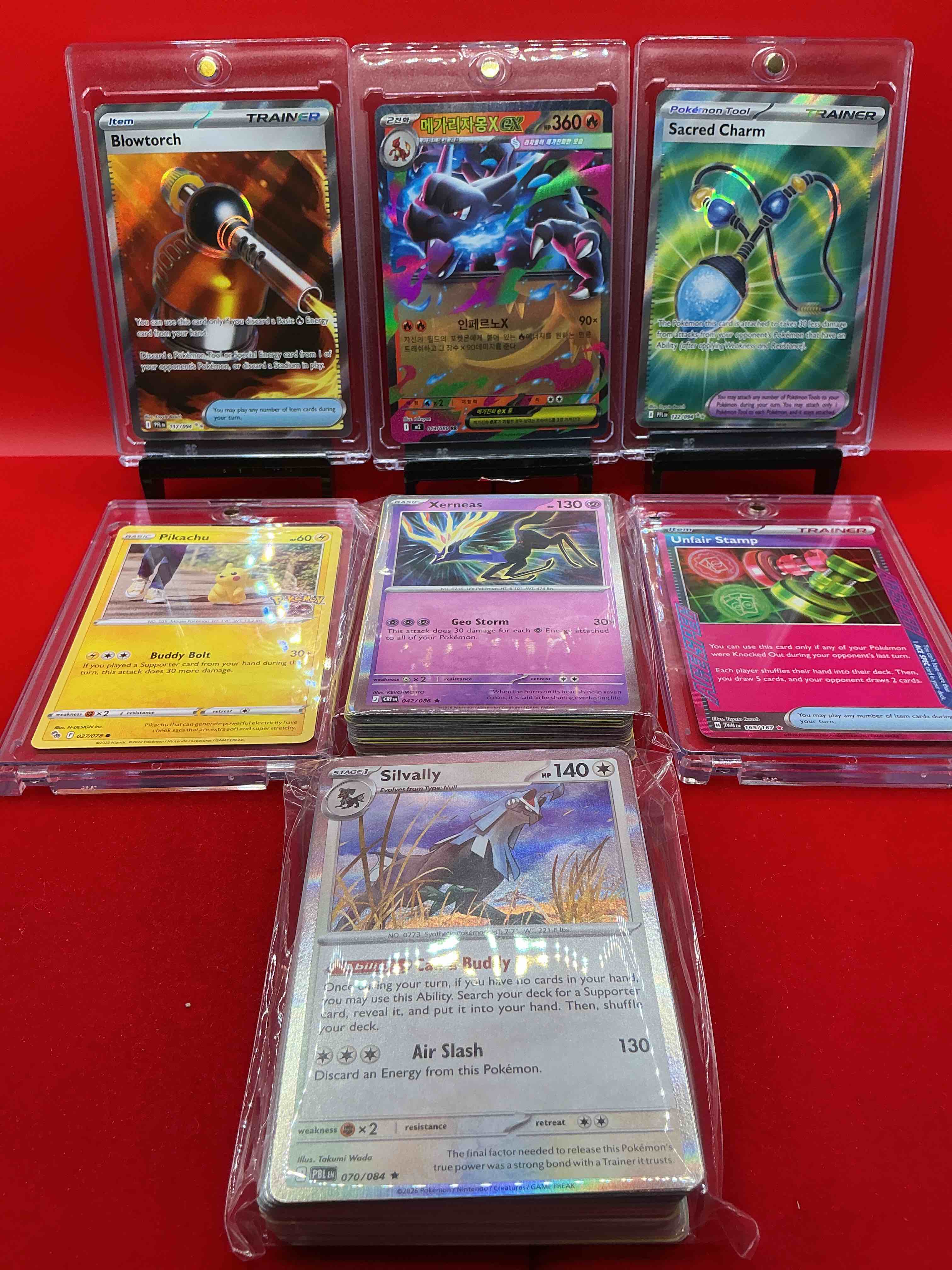 Pokémon Galore!  100 Count Lot! & So Much More, Along With 100 Other Pokémon Heroes, Holos, Legends & Commons- Including Holographic Cards, Cool Holos & More! 100 Count Lot Includes Non Holo Common/ Uncommon Basic & First Stage Cards & Could Even Include Trainers & Energy Too! Perfect Set For Collectors, Enthusiasts, Investors & Re-Sellers!