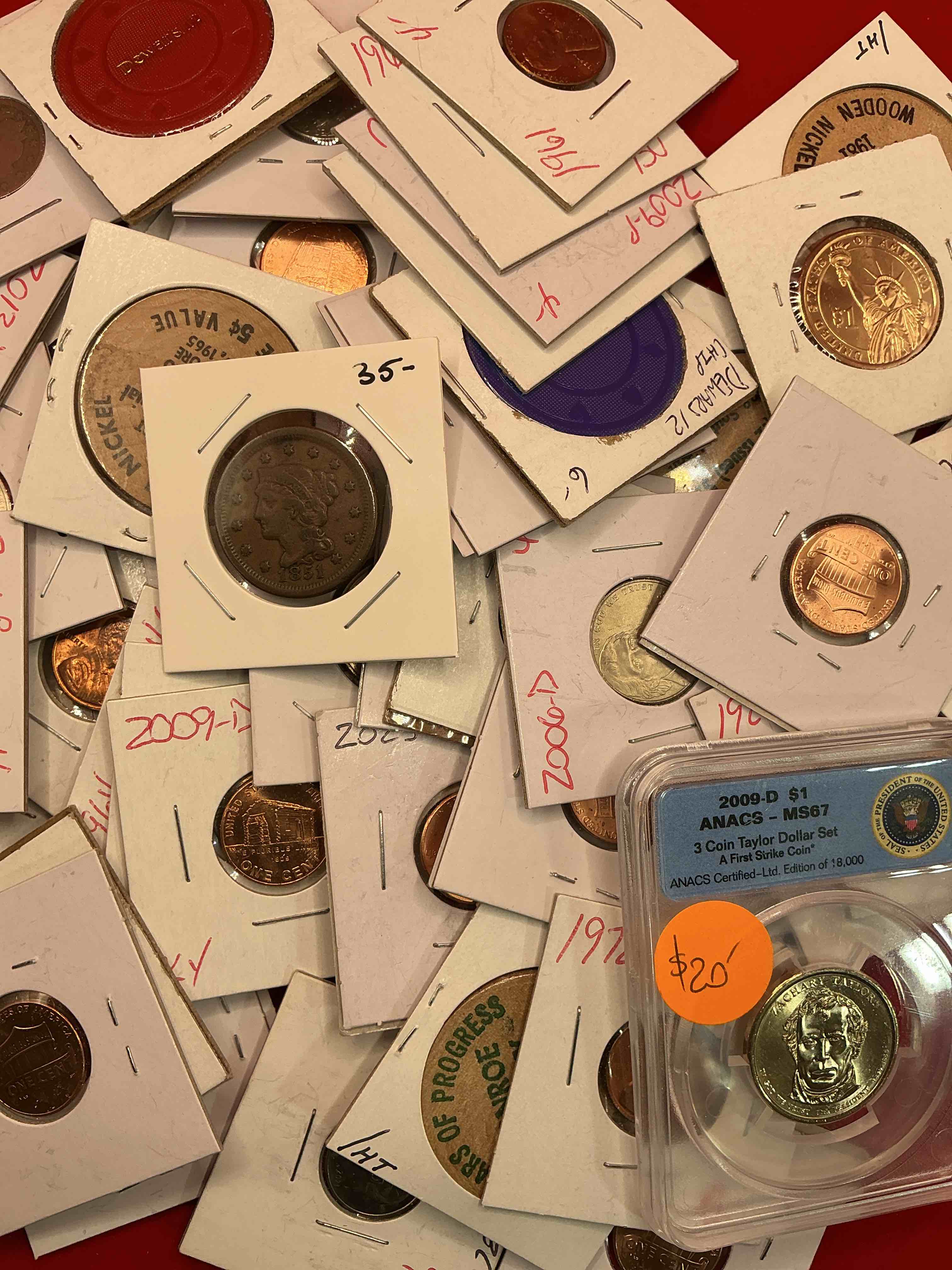 COOL COIN CLOSEOUT! Wow! Awesome U.S. Coins & More, Antique, Vintage & Modern Galore! Large Cents & More! Check Out This Incredible Closeout Collection Of Incredibly Cool Coins & Rare Items Spanning Decades! A True Smorgasbord Collector's Dream! Each Collection Is Unique And Includes Items Such As Rare Antique Coins, Rare Date Coins, Modern Uncirculated Coins, Slabbed Coins, Disregard Original Price Marks On Pieces, This Is A True Auction Closeout! An Incredible Opportunity For Re-Sellers & Collectors!