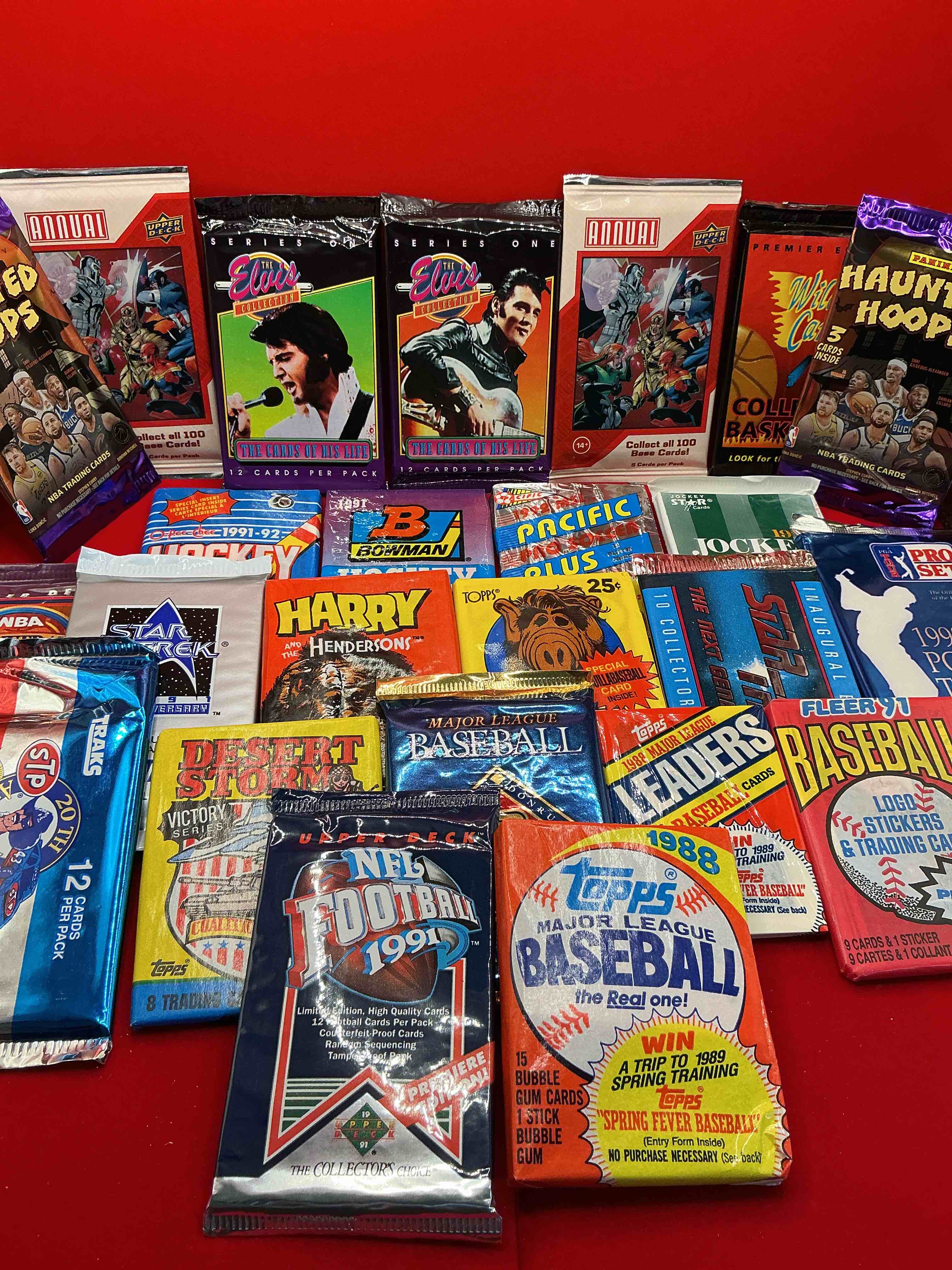 Wax Pack Palooza!  Lot Of 24 Unopened Card Wax  / Sealed Packs Direct From Original Retail Case! Epic Packs From Movies, Sports, Pop Culture & More!  Tons Of Years & Genres, A Collector’s Or Re-Sellers Dream!  