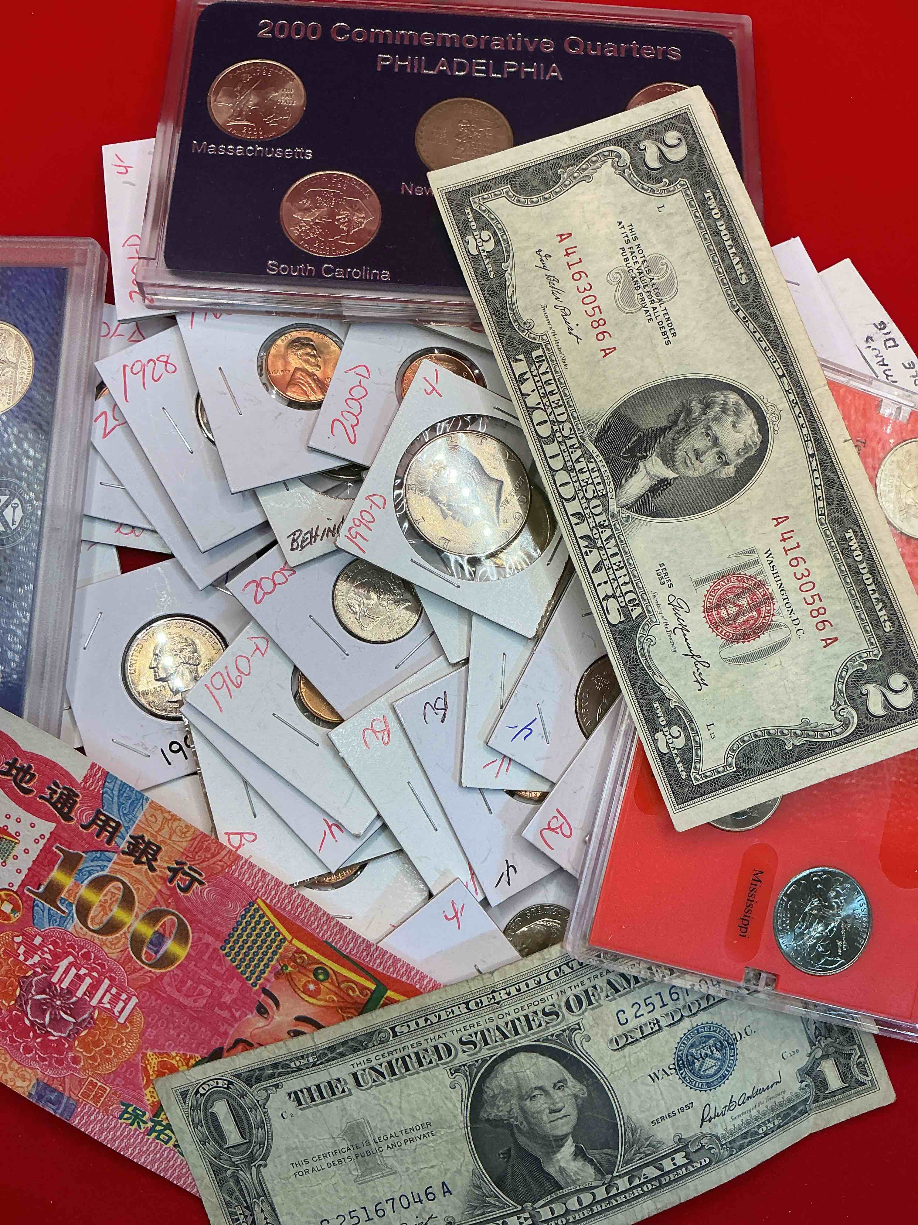 MONEY MANIA CLOSEOUT! 48 Count Wow! Awesome U.S. Coins, Coin Sets, Paper Money & More, Antique, Vintage & Modern Galore!  Each Lot Unique!  Much Uncirculated!  Check Out This Incredible Closeout Collection Of Incredibly Cool Coins & Rare Items Spanning Decades! Bid Is Per 48 Count Lot & All Coins Encased For Protection! A True Smorgasbord Collector's Dream! Each Collection Is Unique And Includes Items Such As Rare Antique Coins, Rare Date Coins, Coin Sets, Modern Uncirculated Coins, Wooden Tokens, Cool Medallions, Rare Paper Money & More! Disregard Original Price Marks On Pieces, This Is A True Auction Closeout! An Incredible Opportunity For Re-Sellers & Collectors!