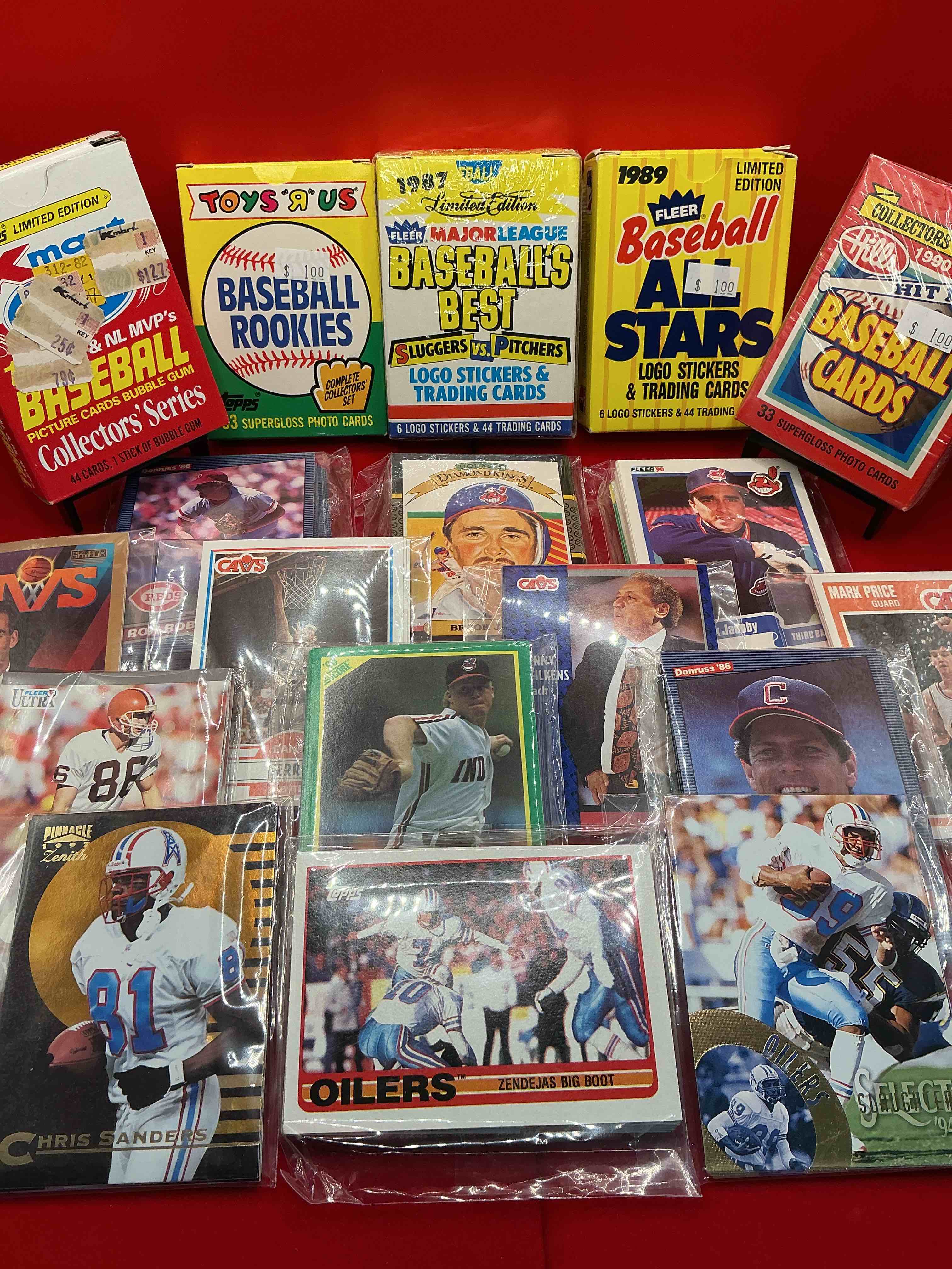 Team Set Time!  WOW!  This 18 Piece Lot Has Multiple Player & Team Sets Spanning the 80’s & 90’s & More  & Includes Baseball, Football & Basketball!  All 18 Unique Sets Make Up Hundreds Of Cards With Too Many Hall Of Famers To List!  A Sports Card Collector’s Dream!
