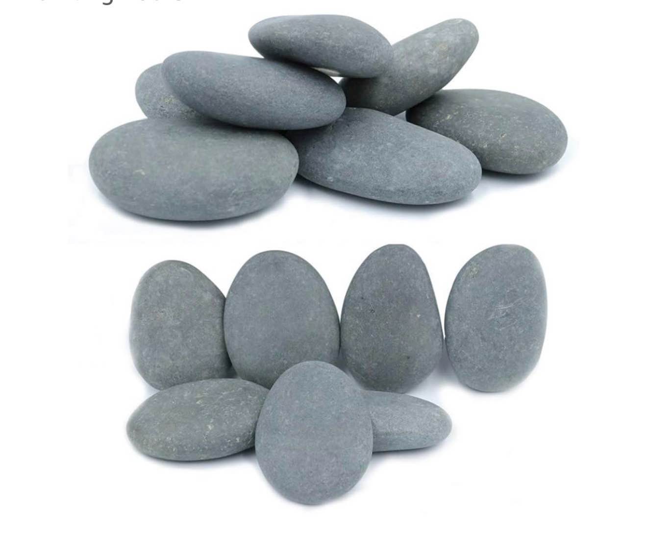 koltose by mash - river rocks  smooth rock painting stones  100% natural  2” - 3.5” inches  set of 70