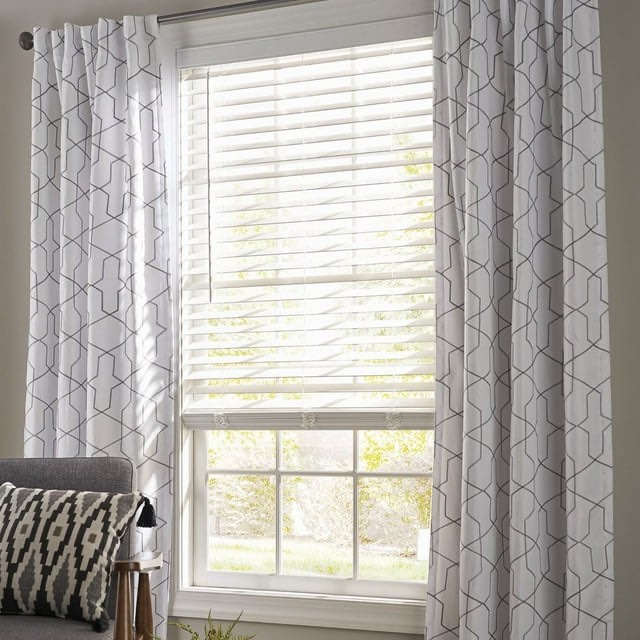 better homes and gardens cordless faux wood horizontal blinds  white  32x64