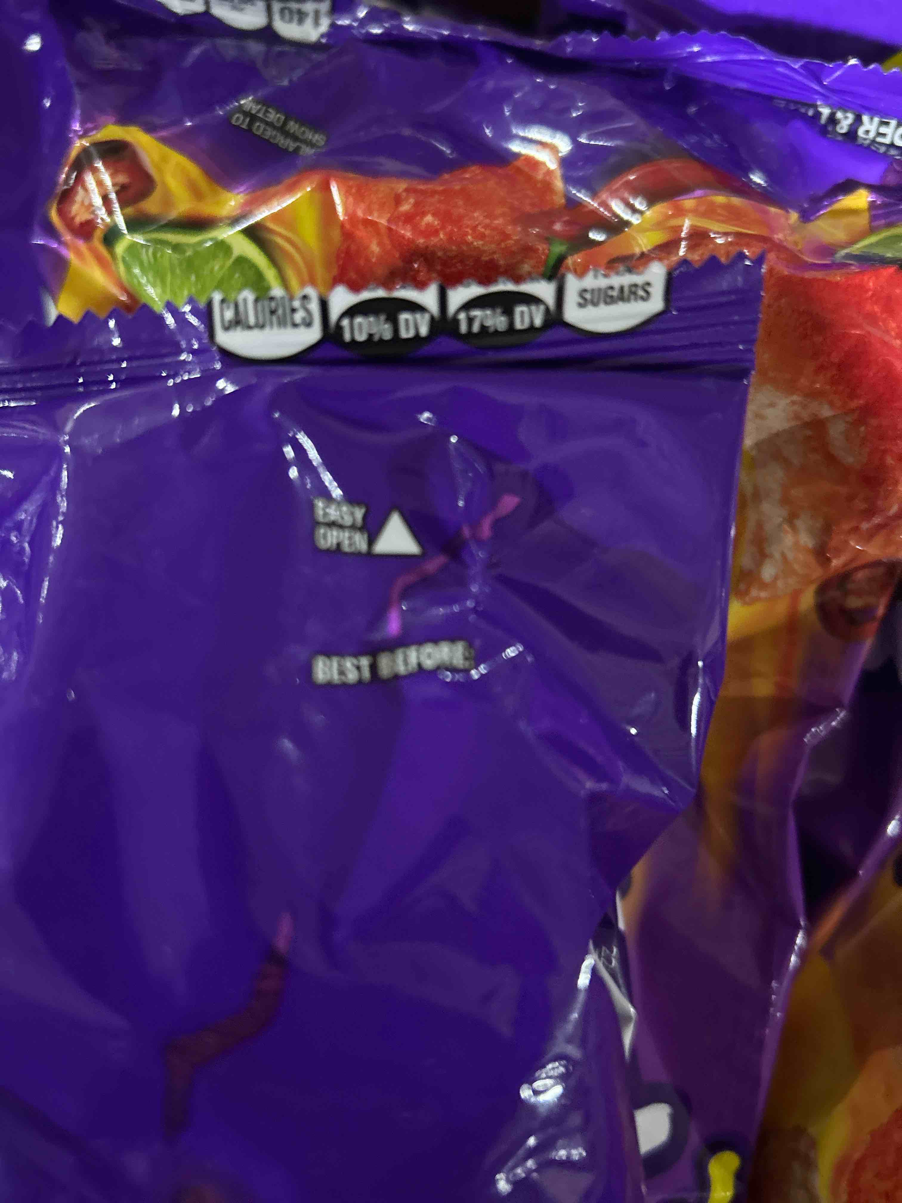 Condition photo showing New/Like New for case of 14 takis fuego kettlez 8 oz sharing size bag hot chili pepper & lime kettle-cooked potato chips