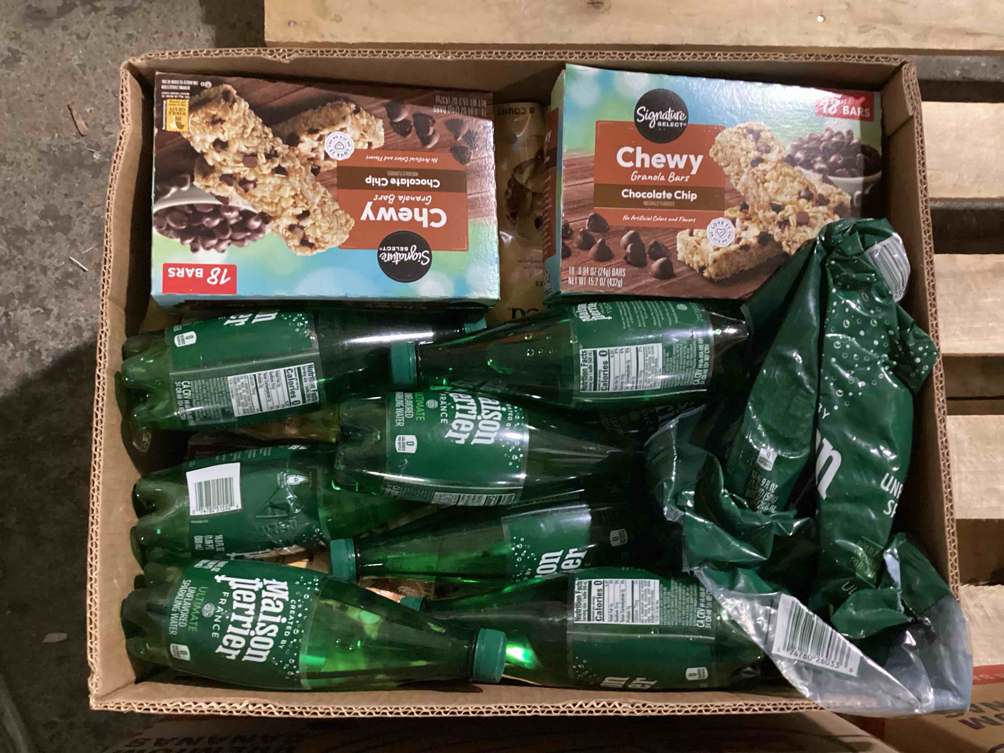 box of assorted grocery products, items vary per box 