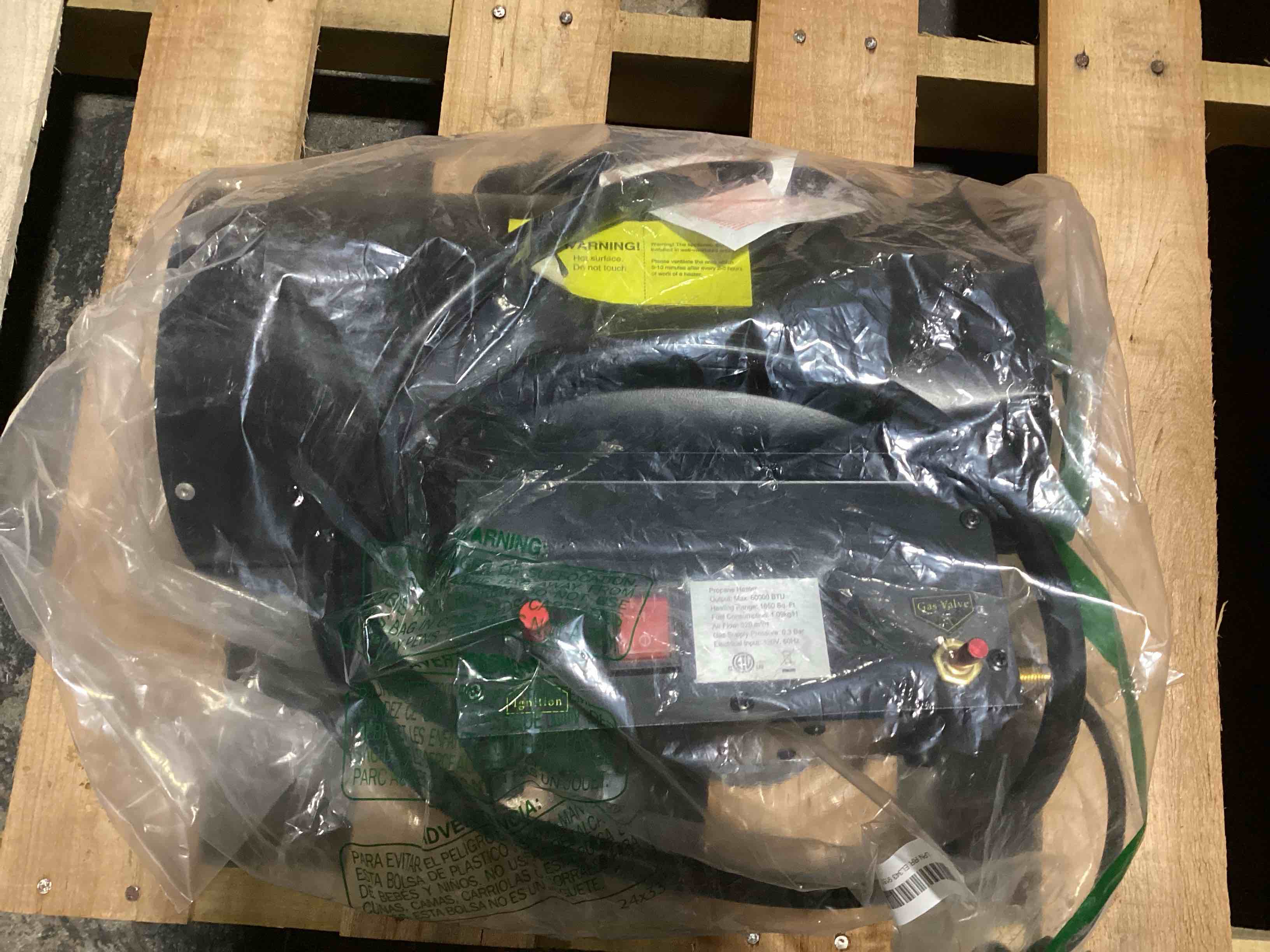 Condition photo showing Good Condition for forced air propane heater