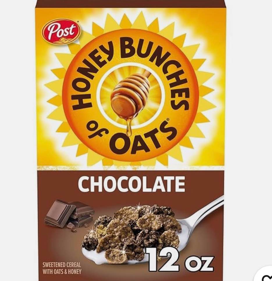 case of 12! honey bunches of oats chocolate, 12 ounce box