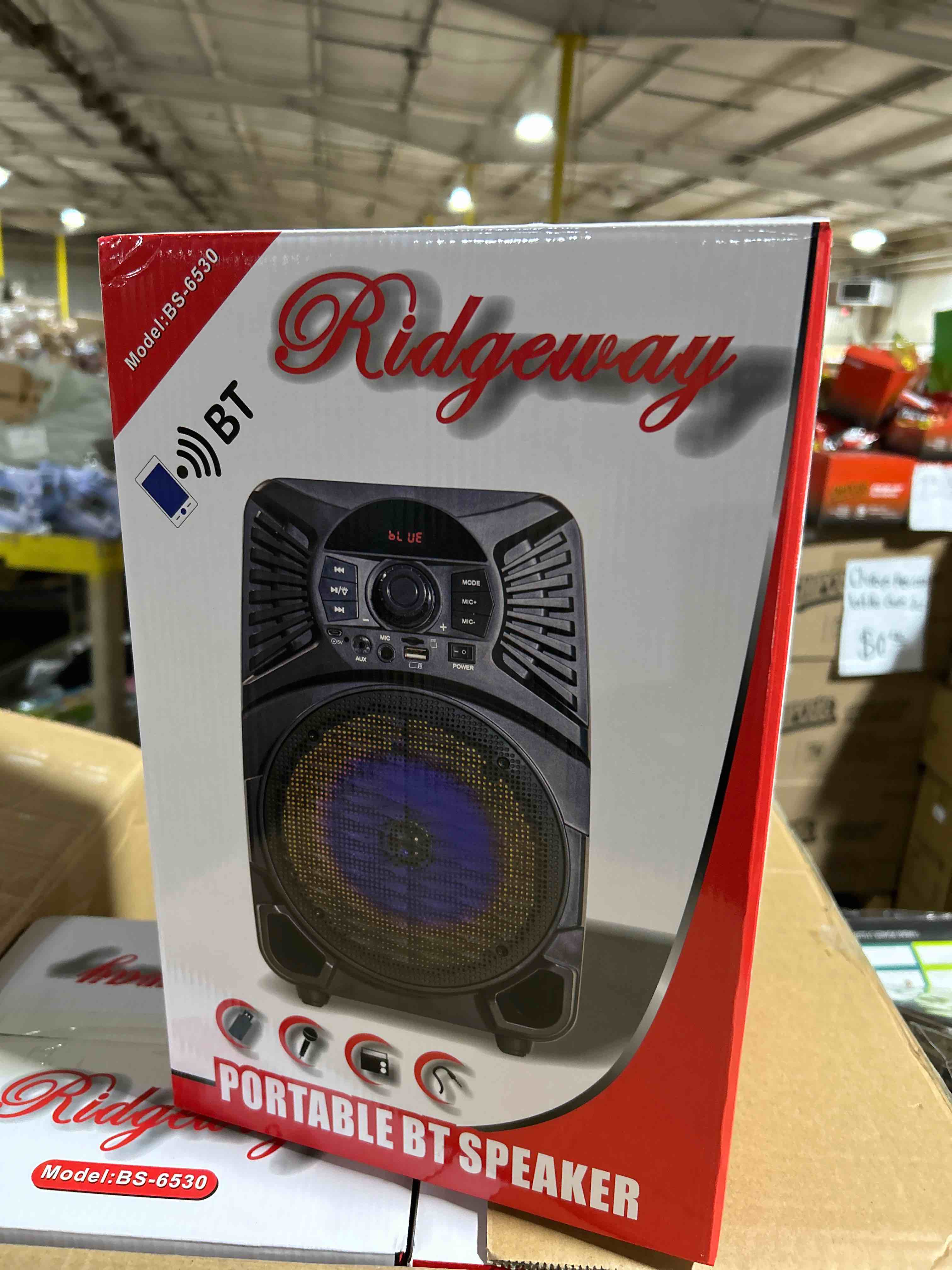 Condition photo showing Brand New for ridgeway portable bluetooth speaker