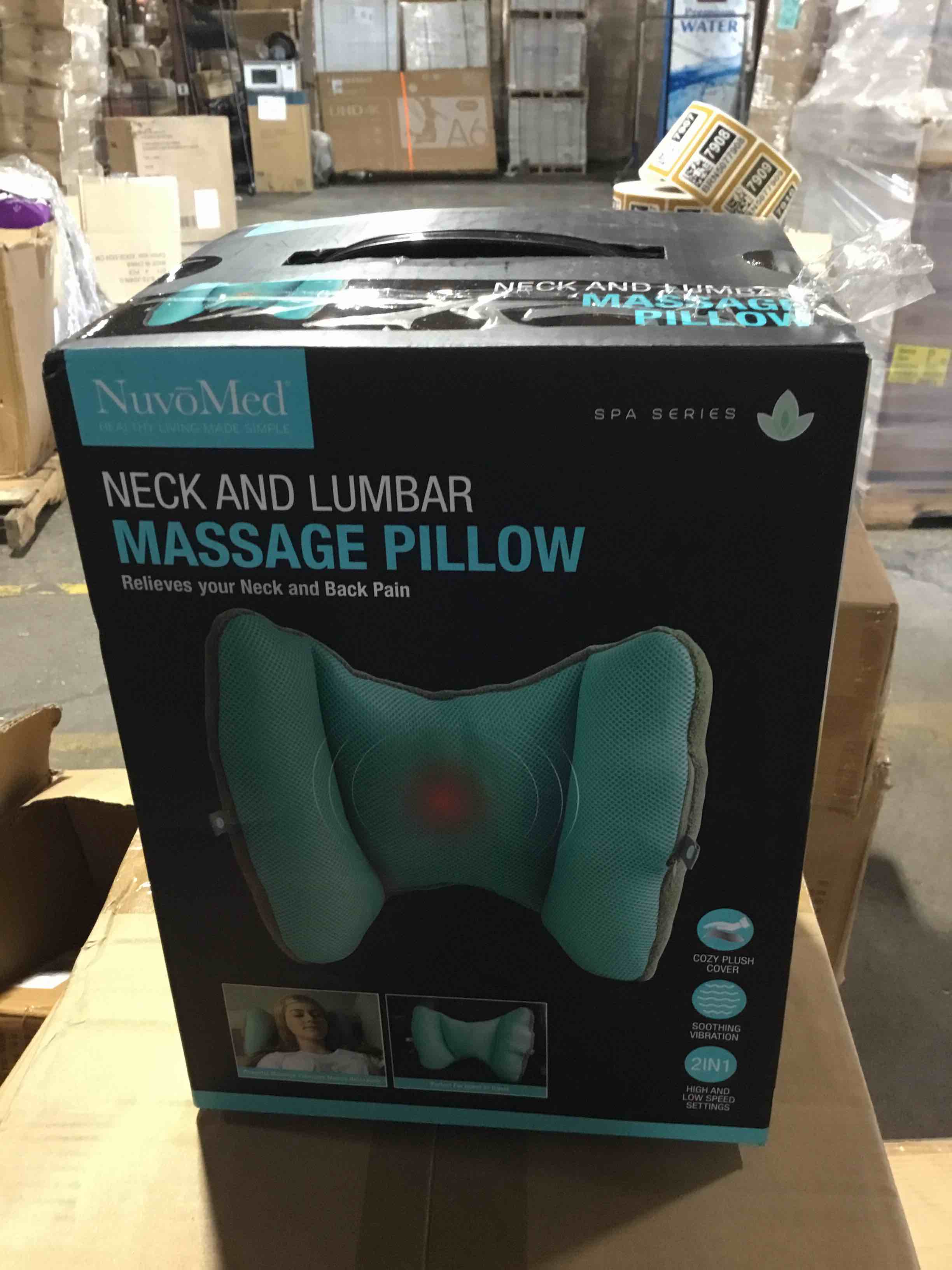 neck and lumbar massage pillow