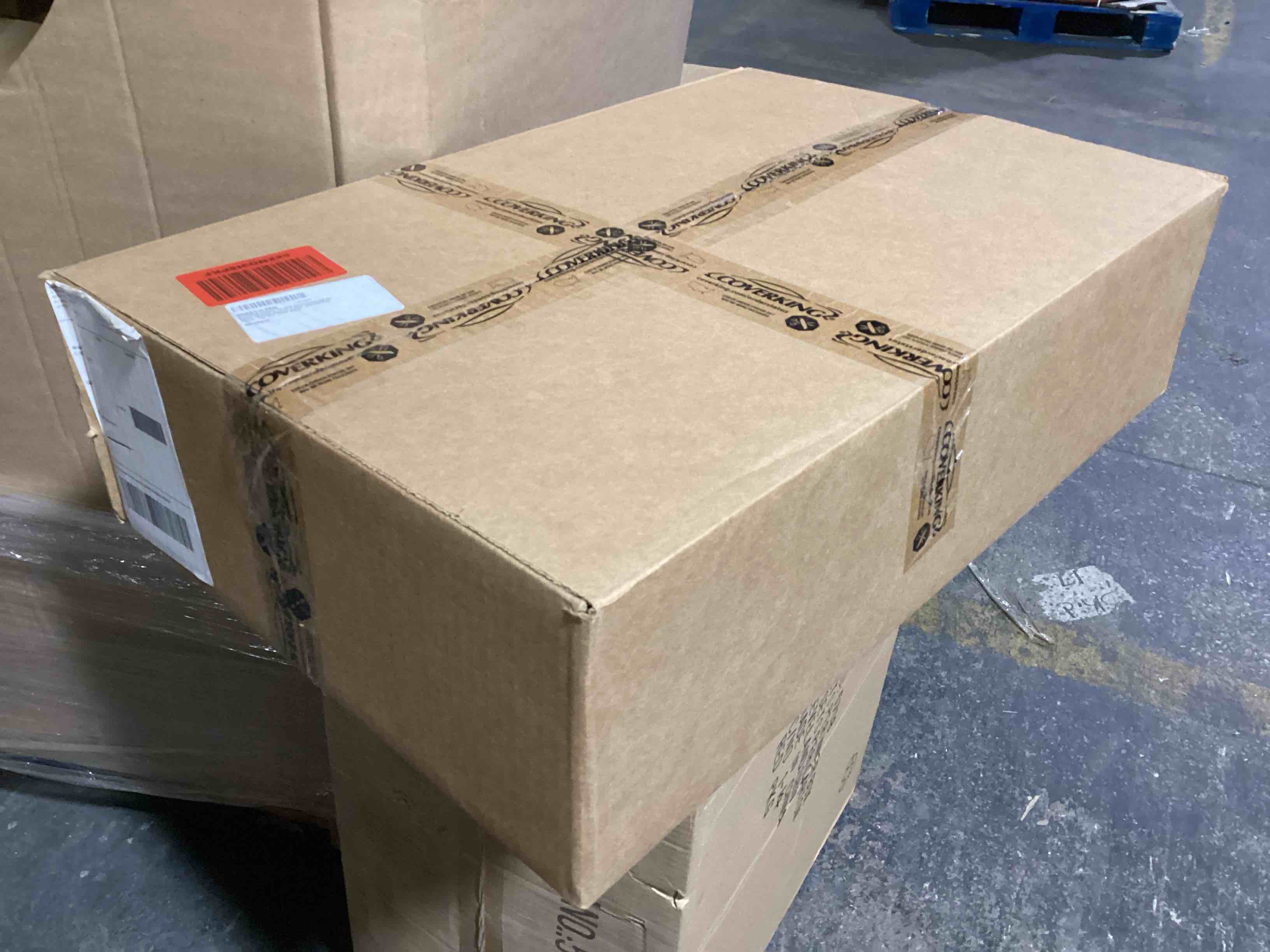 Condition photo showing New/Like New for coverking custom fit seat cover designed for select hyundai models: 1 row, neosupreme fabric, tan with black sides