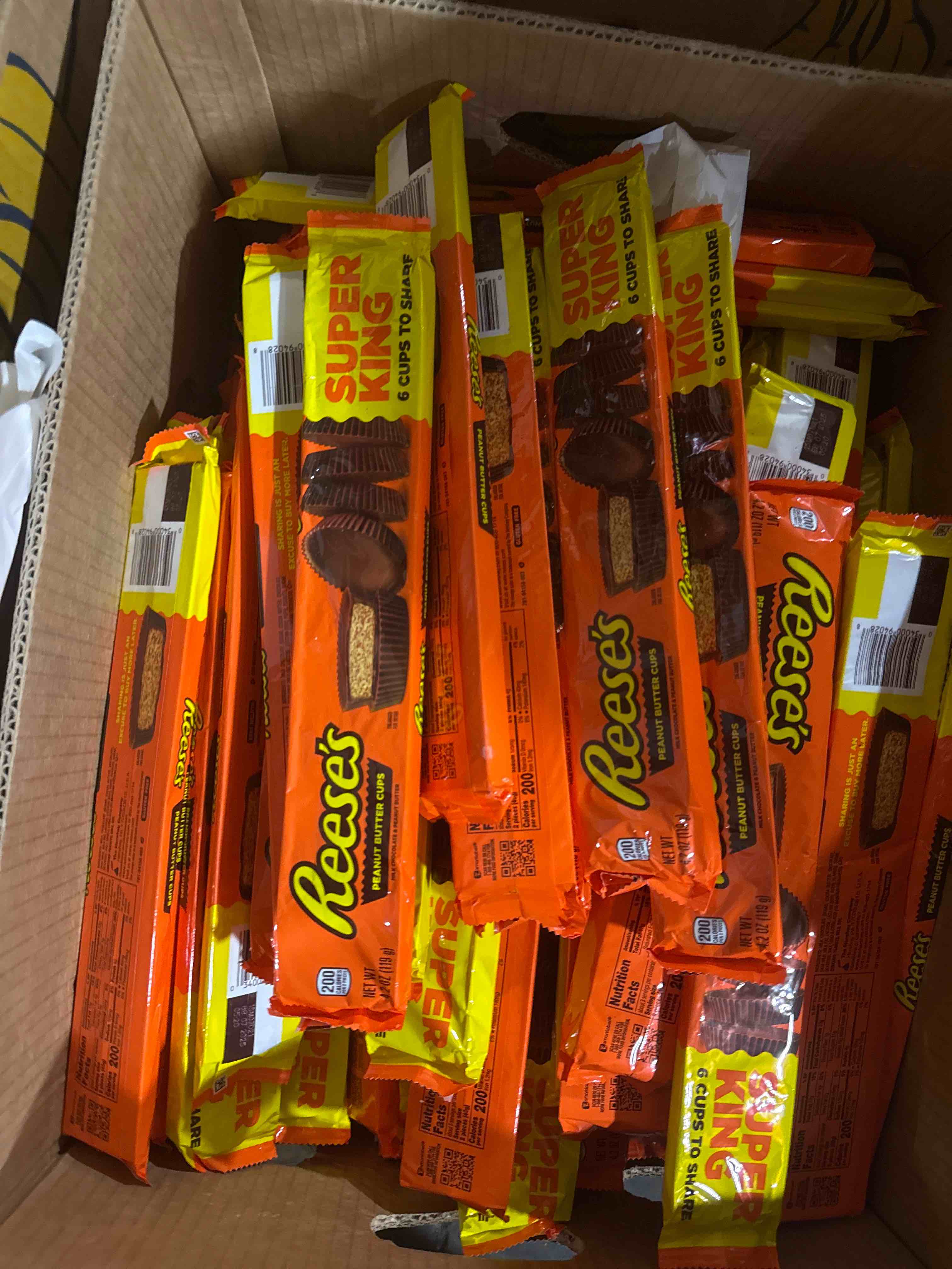box of assorted grocery products 