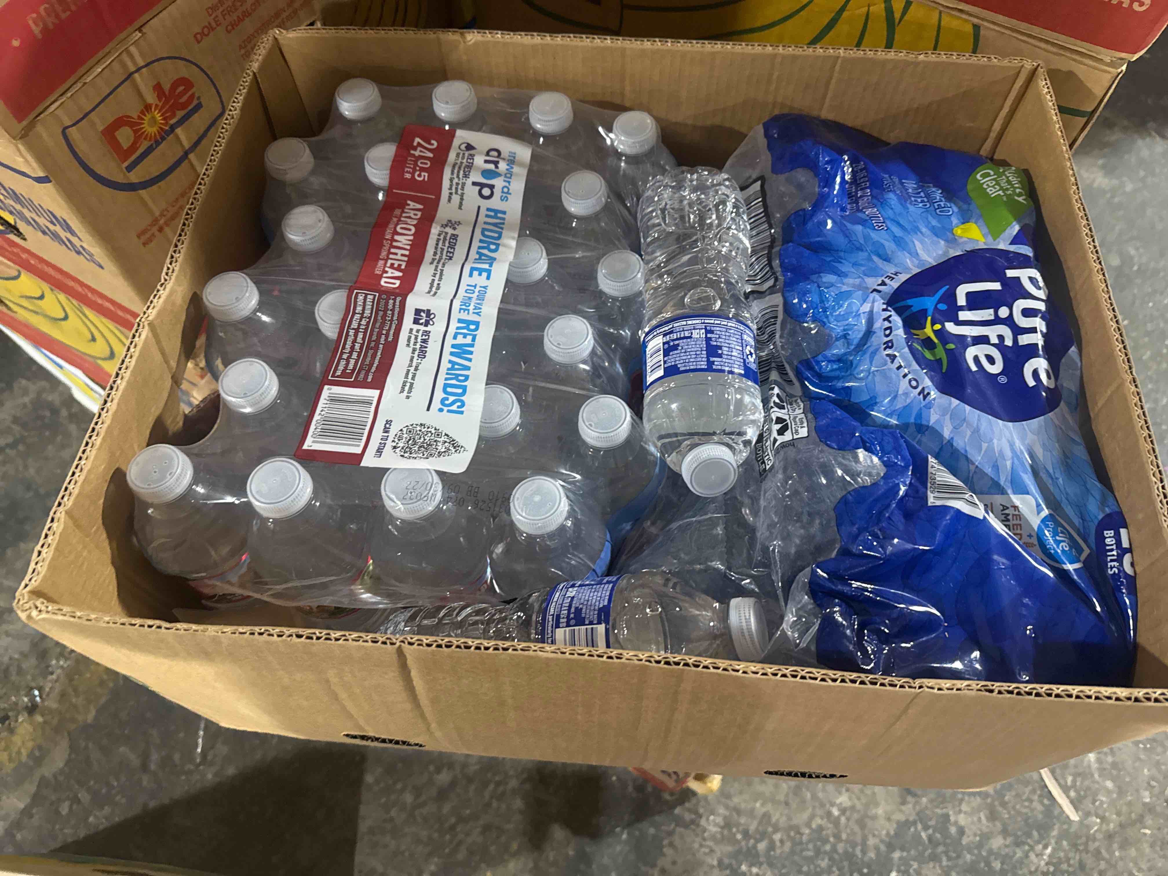 box of water