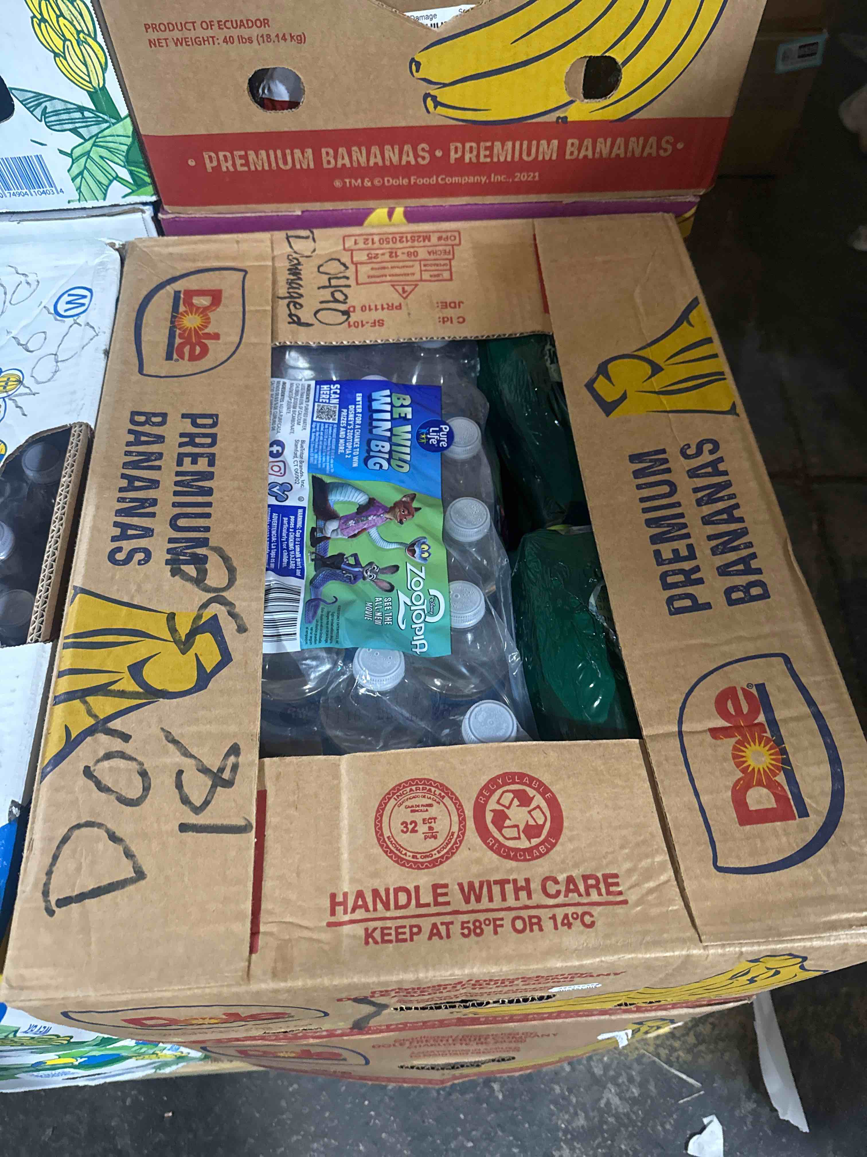 box of water