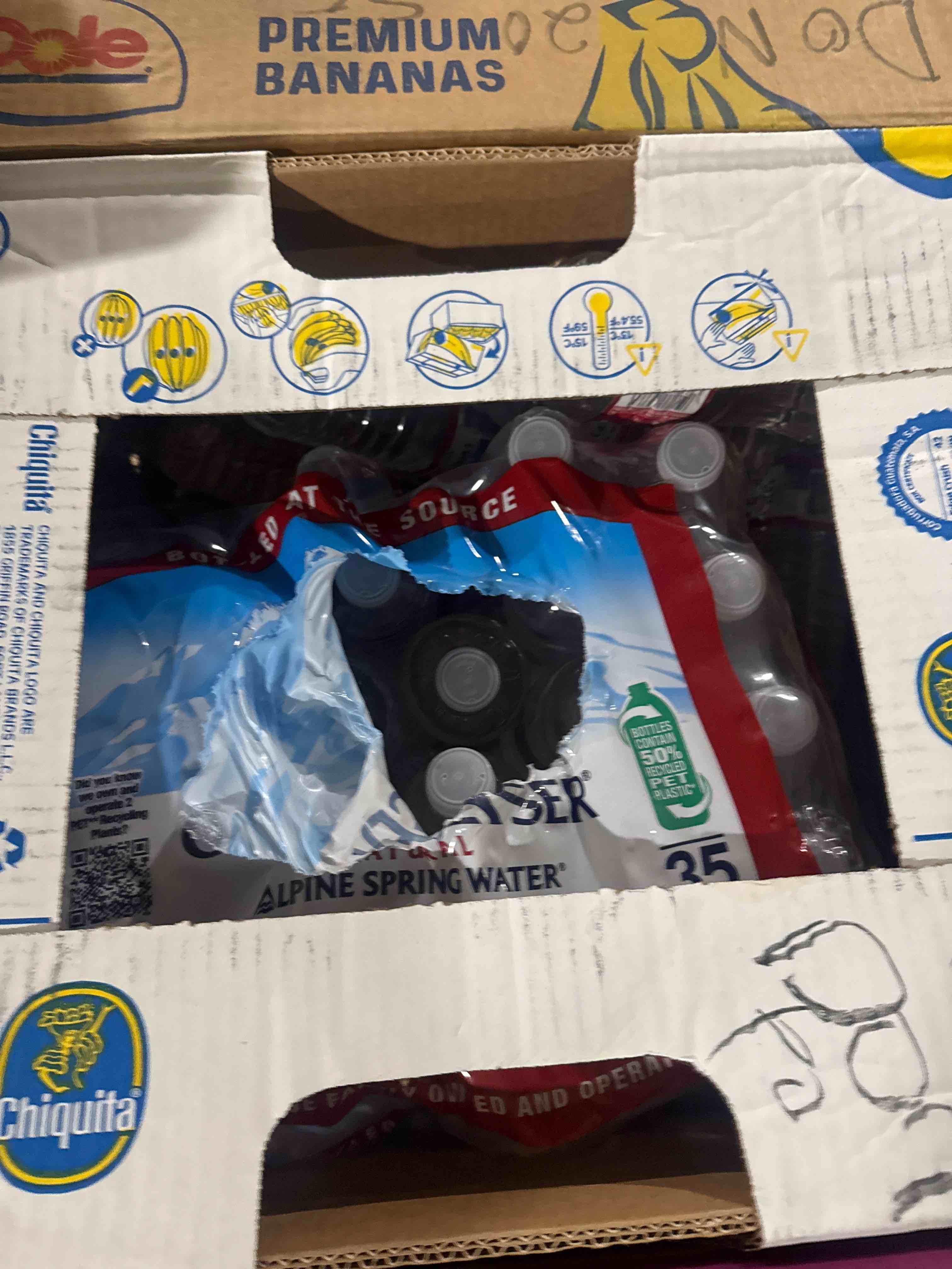 box of water