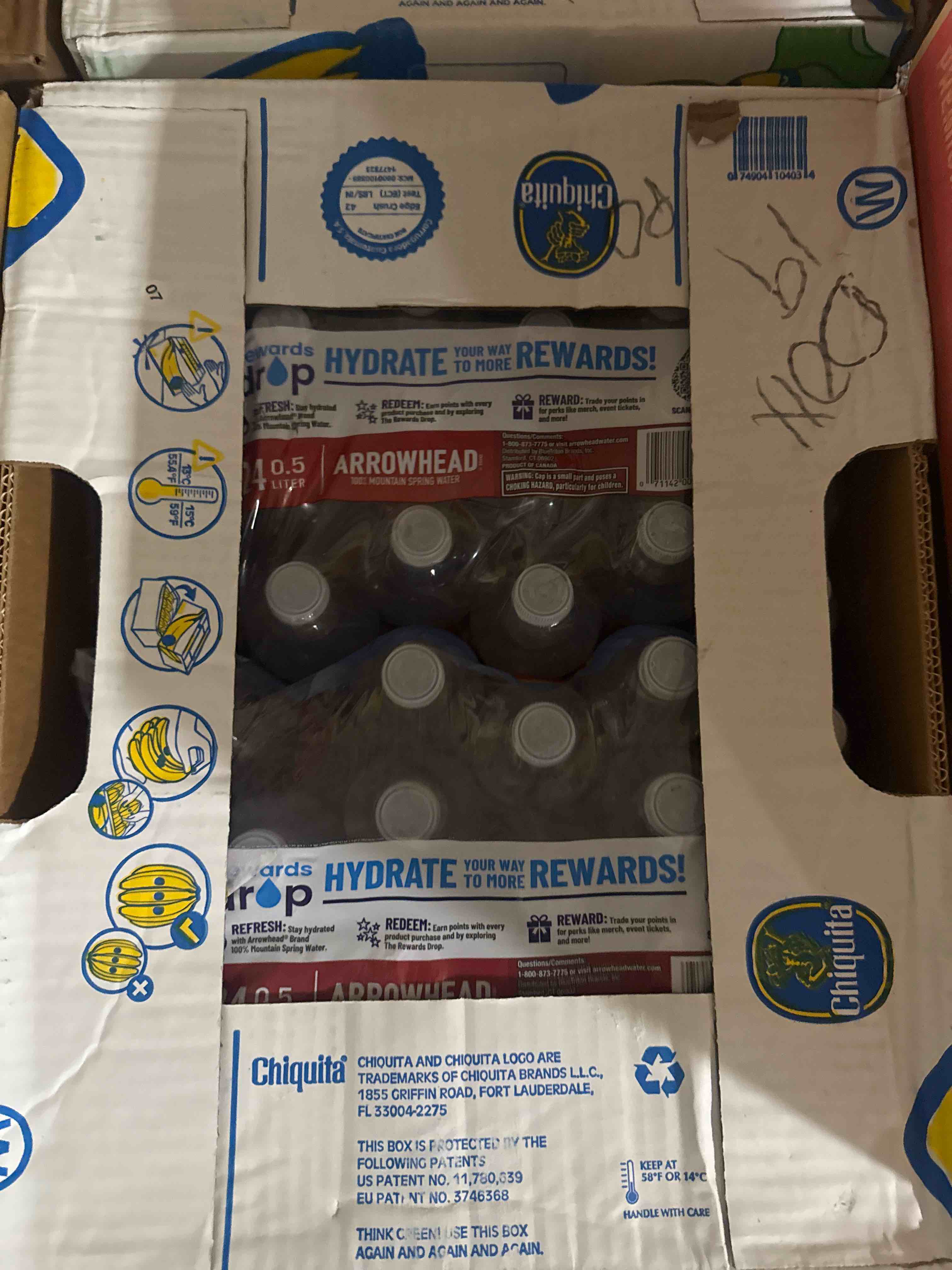 box of water