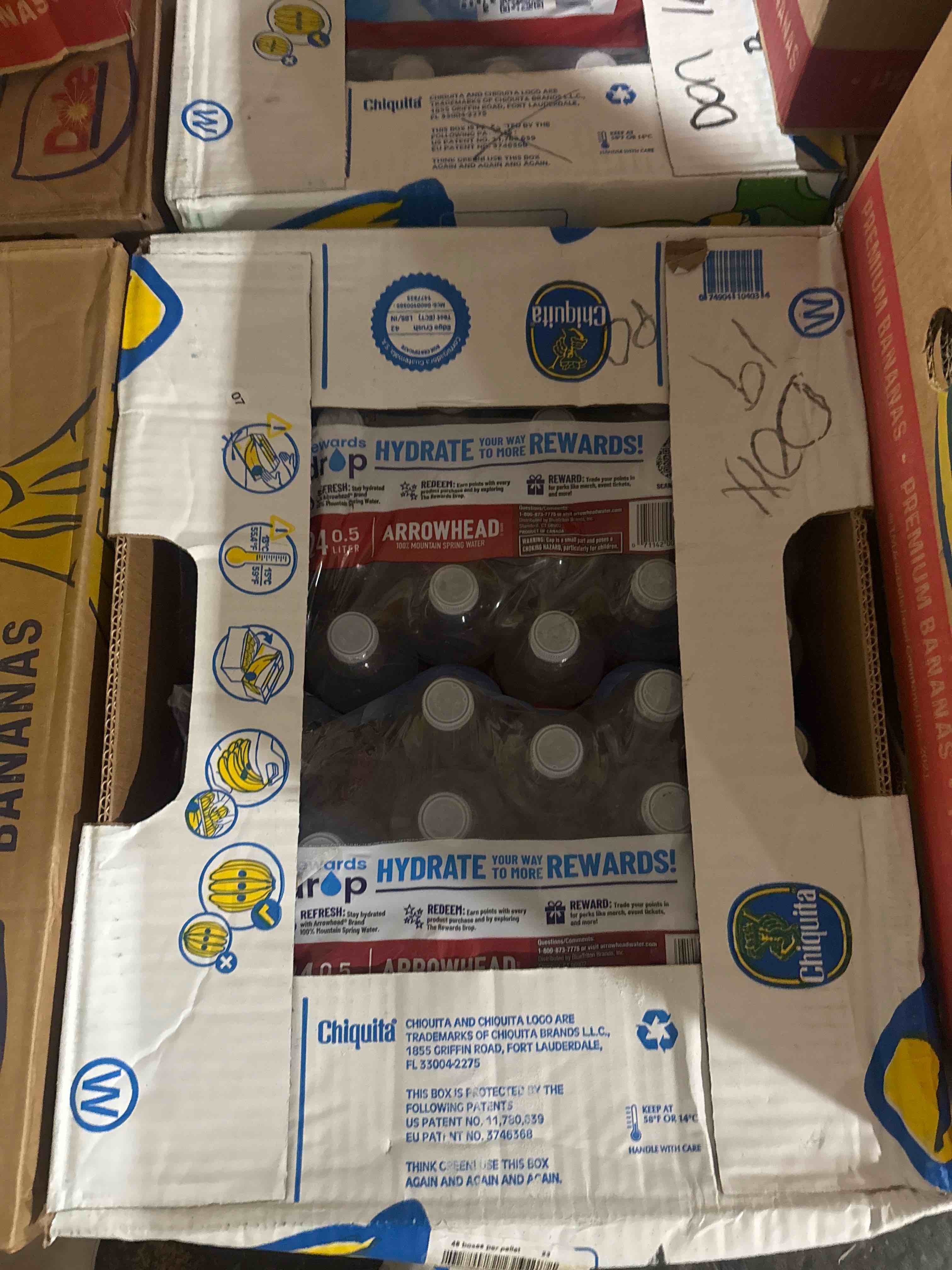 Condition photo showing Brand New for box of water