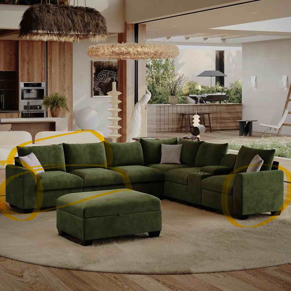 Modular Sectional Sofa. Incomplete 