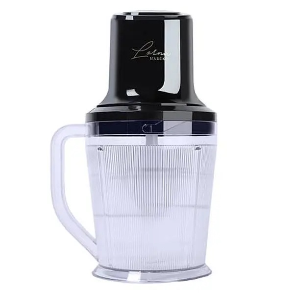lorna maseko sculpted 4-cup electric chopper - black