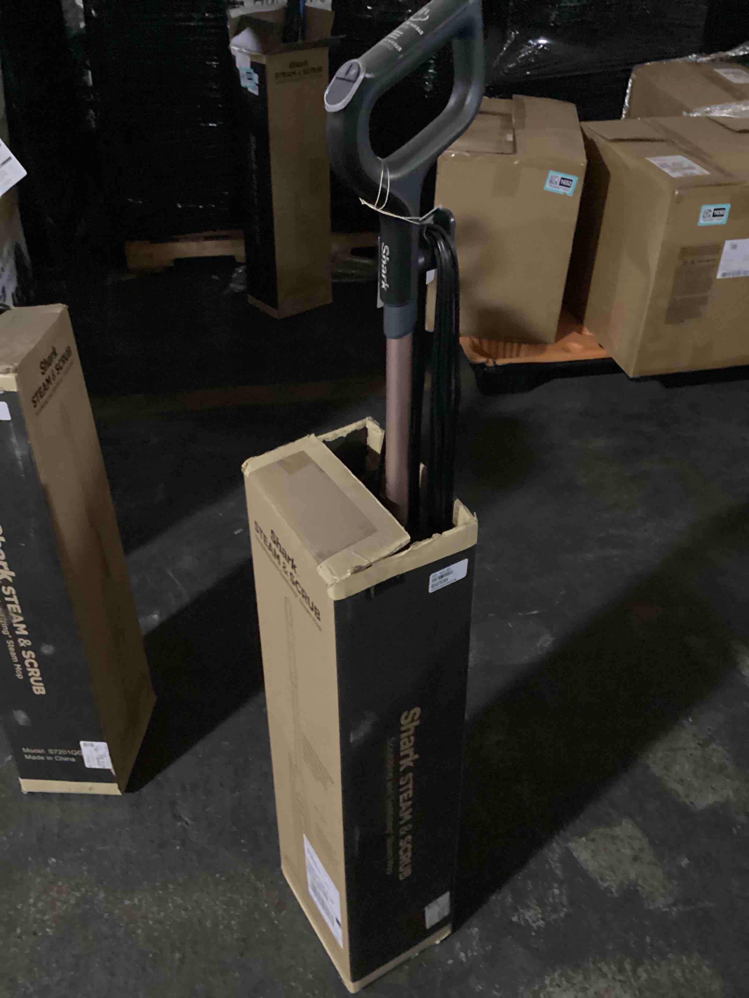 Condition photo showing Good Condition for shark steam & scrub all-in-one steam mop, hard floors, scrubbing and sanitizing