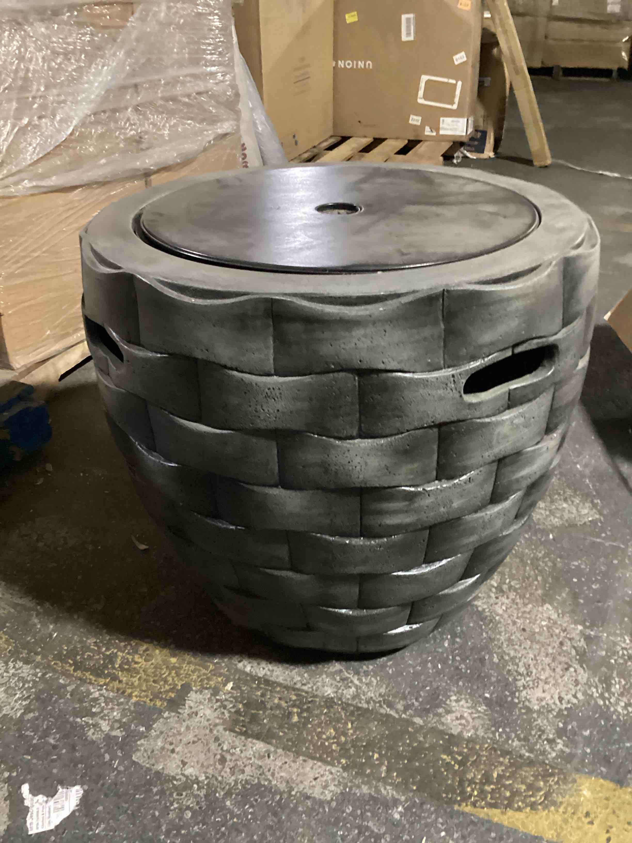 Condition photo showing Good Condition for hampton bay 27 in. w 30000 btu stone propane outdoor