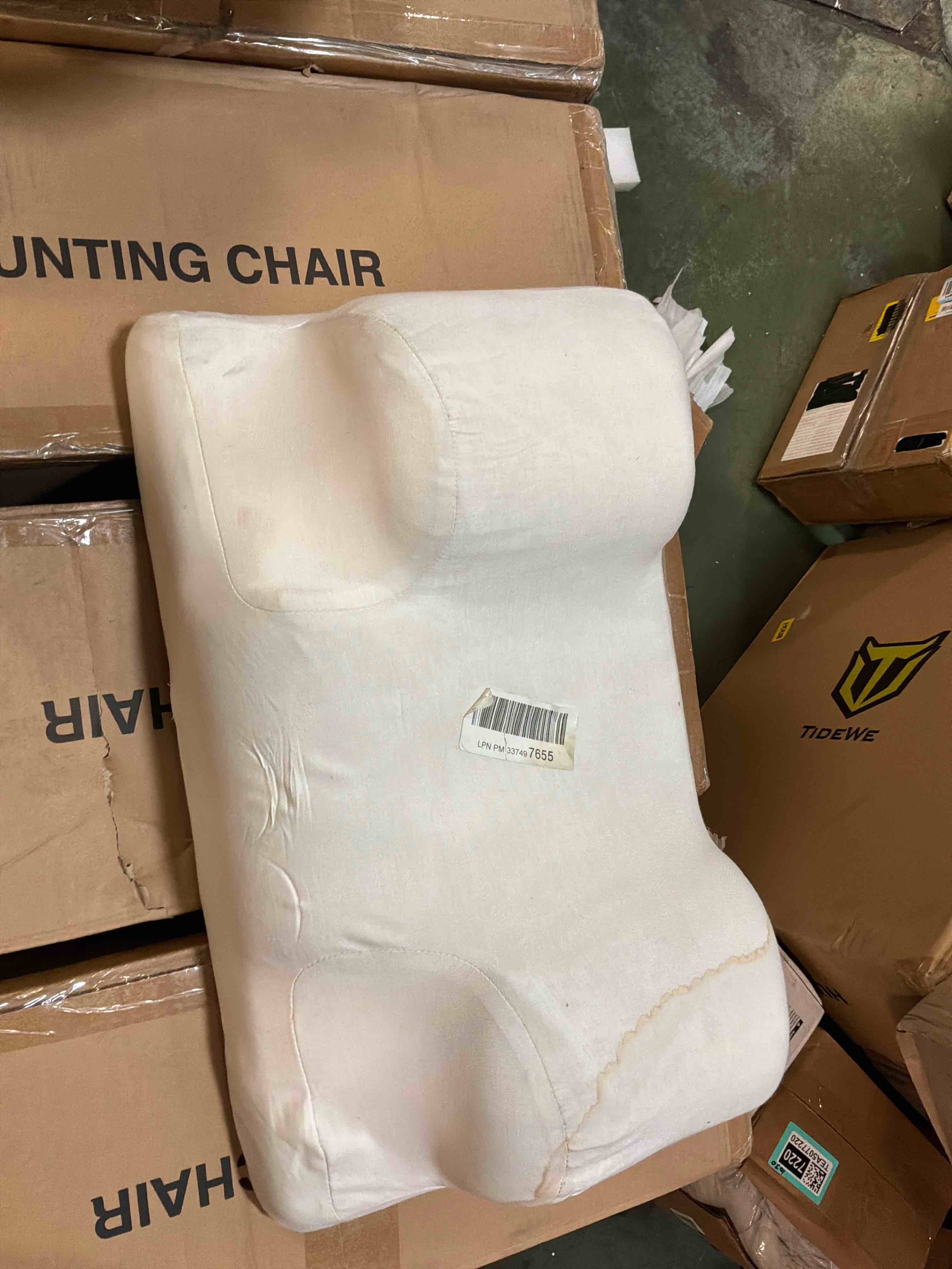 Condition photo showing As Is for yourfacepillow cervical neck beauty pillow for back sleeping memory foam