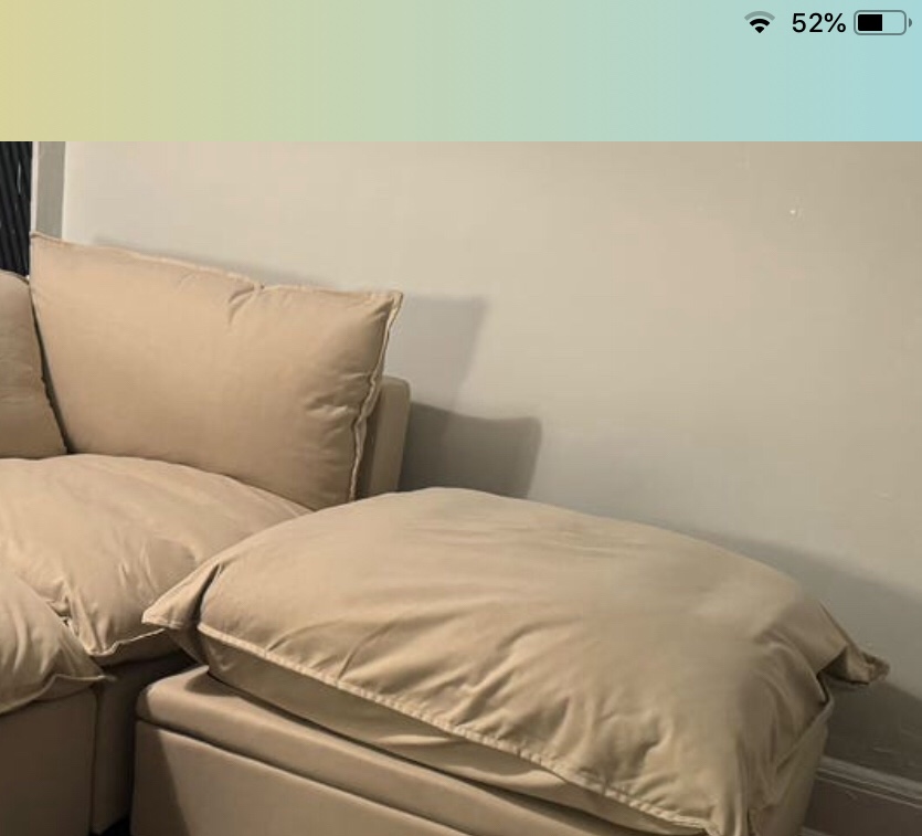 arbede l cushion cover fabri” sand