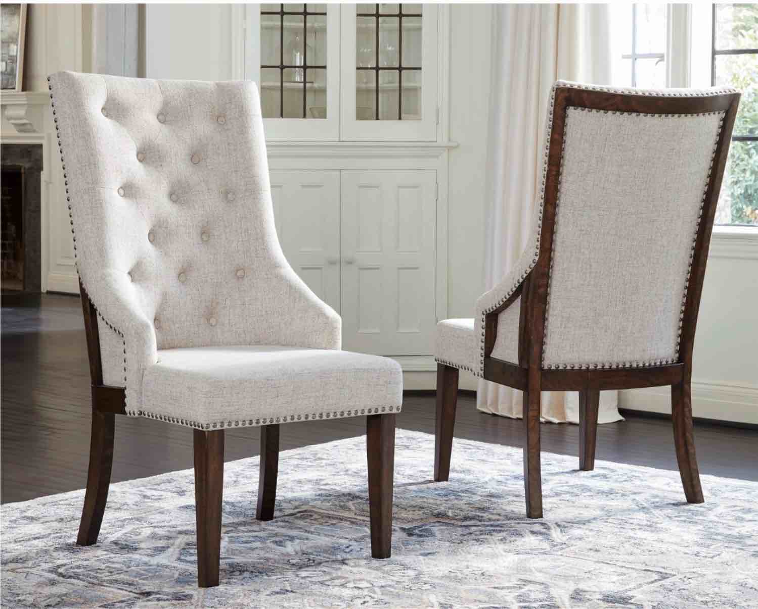 Hillcott Upholstered Dining Arm Chair (Set of 2)