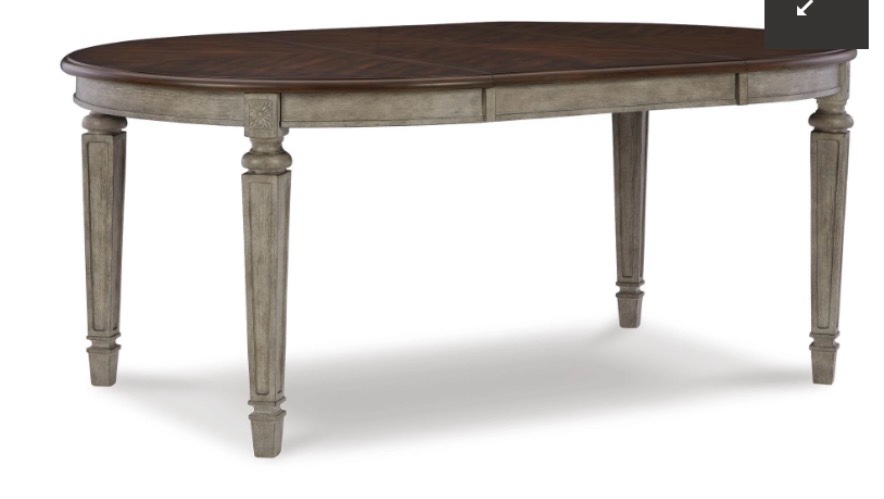 Lodenbay Oval Extendable Dining Table (. top only )