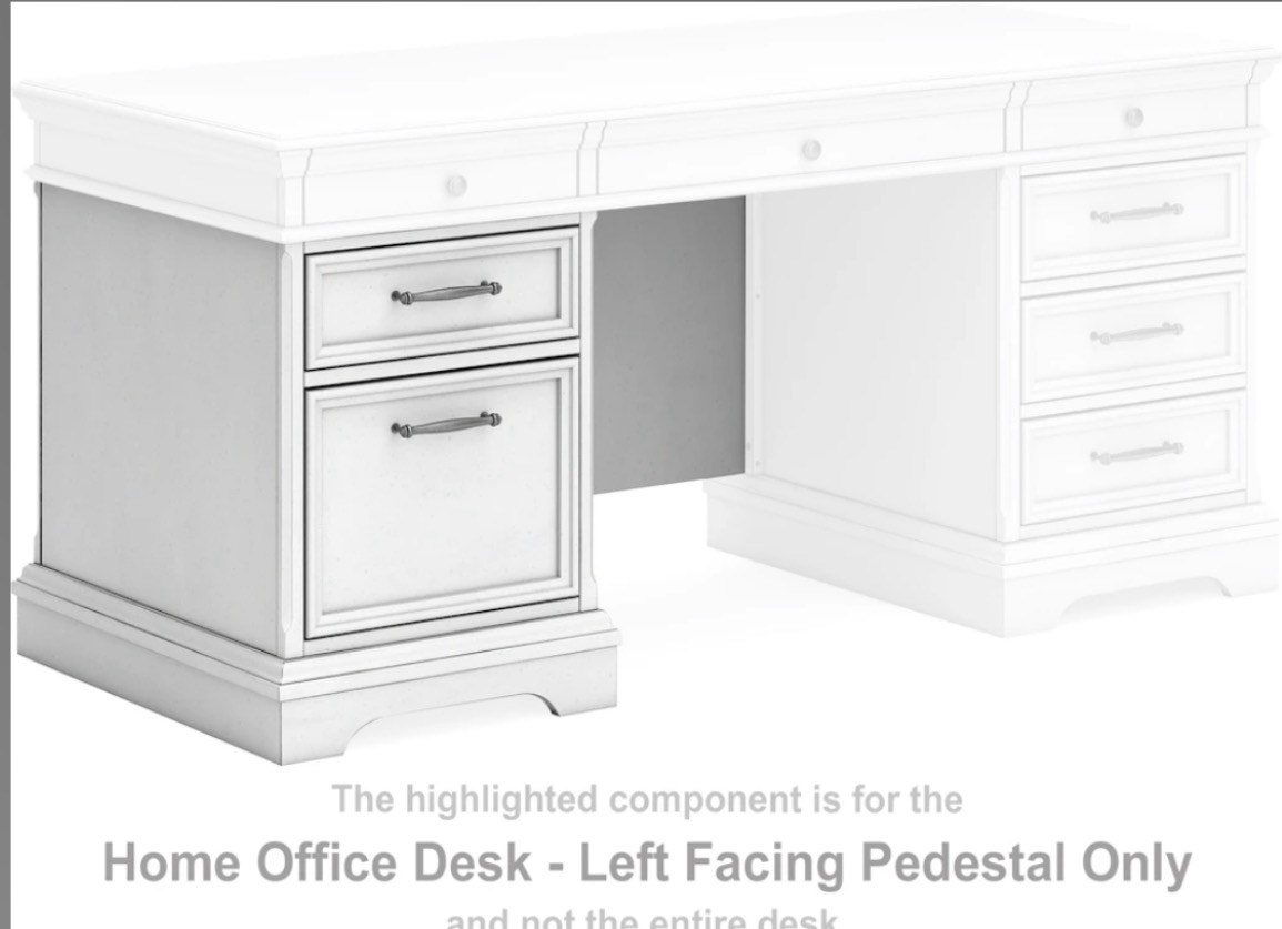 Kanwyn Kanwyn Home Office Desk - Left Facing Pedestal