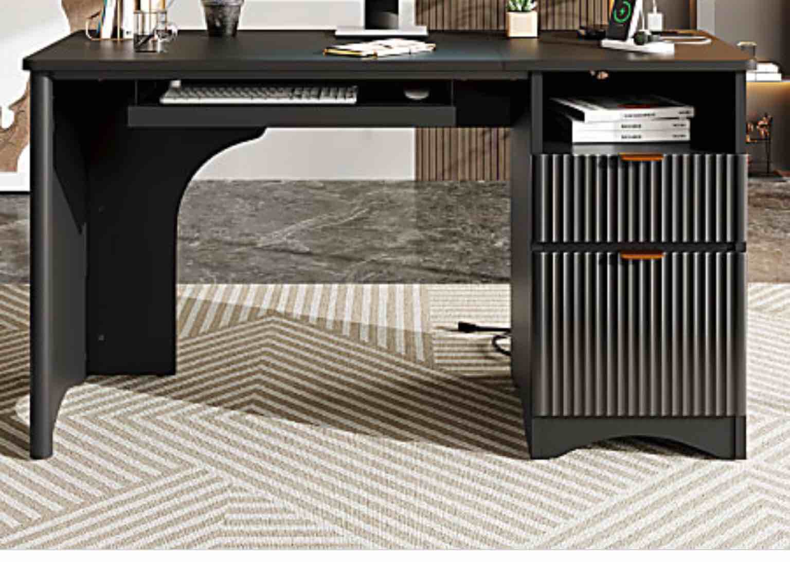 Bestier-55-inch computer desk with keyboard bandeau ( incomplete) 