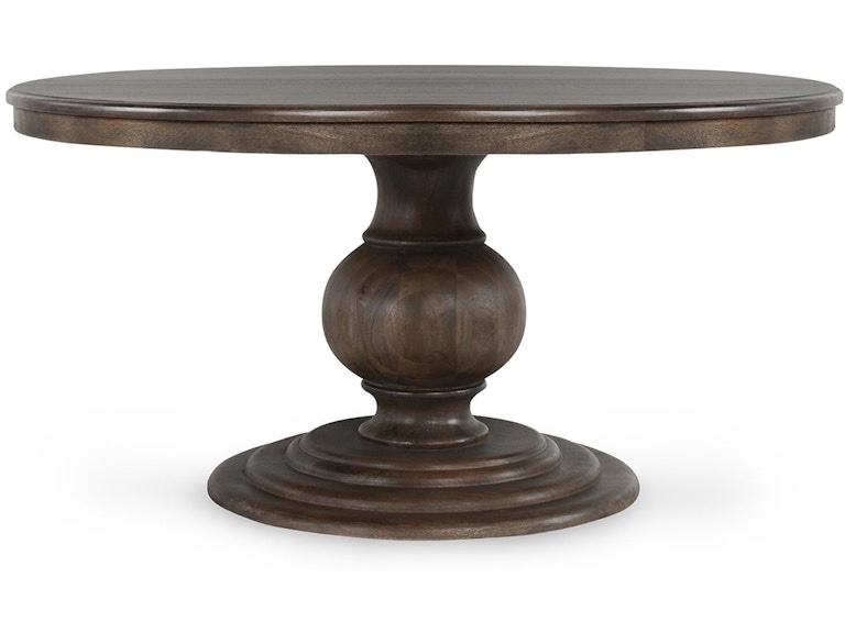 (( incomplete only top )) Classic Home 51011885 Brookside Wood 60 Round Dining Table Cocoa Brown
