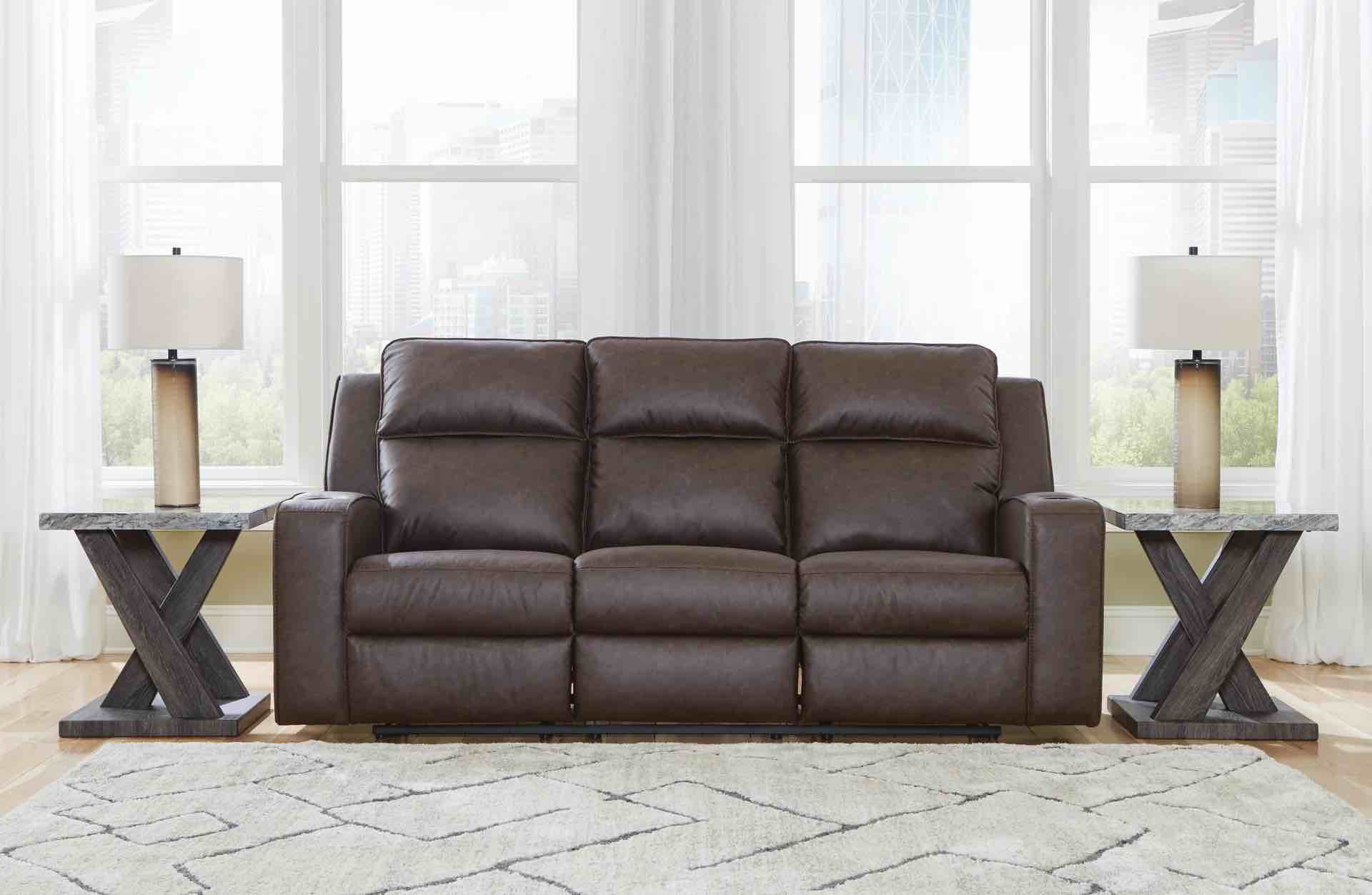 (( incomplete)) Lavenhorne Manual Reclining Sofa with Drop Down Table