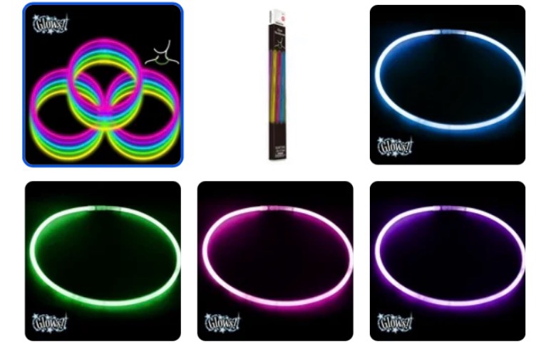 Way To Celebrate! Glow 22" Necklaces Value Pack, 50ct, Multi Colors