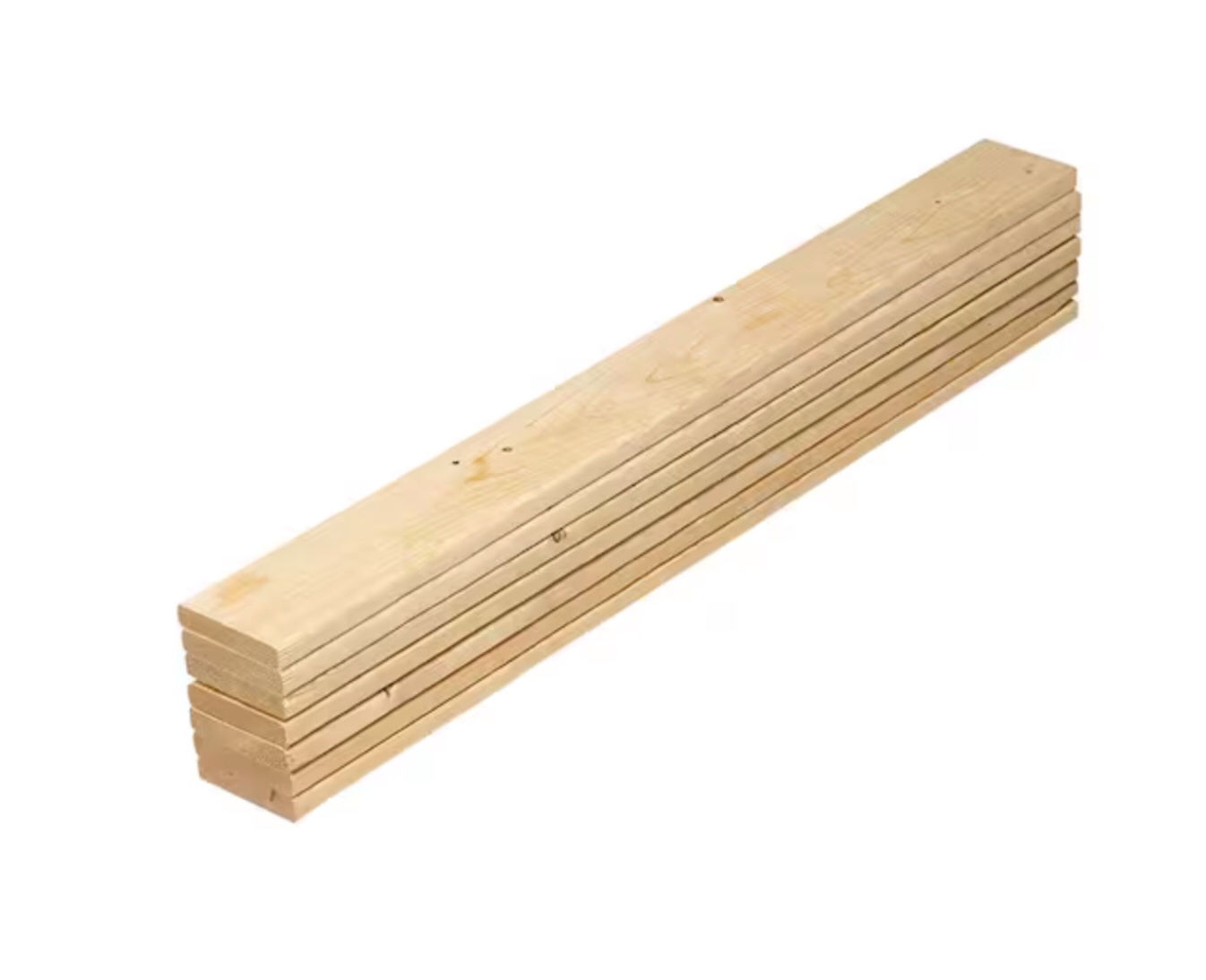 1 in. x 4 in. x 3.25 ft. Pine Twin Bed Slat Board (7-Pack)