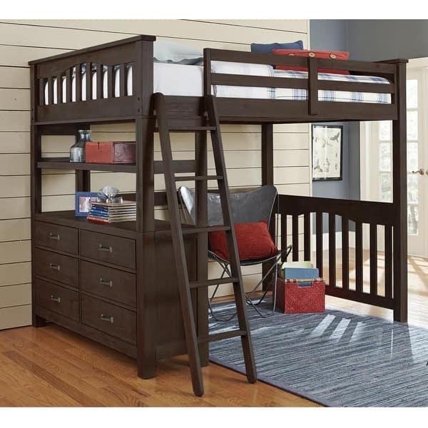 (highlands full loft 6 drawer dresser (espresso) just 6 drawer dresser 
