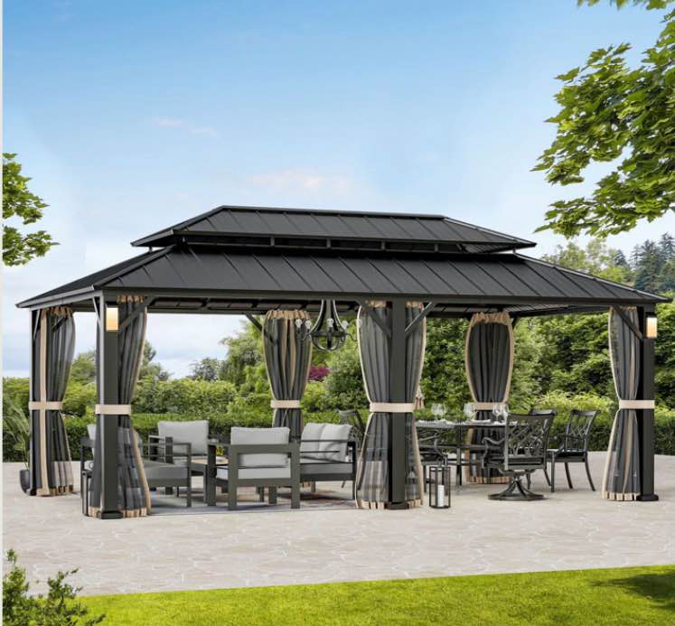 12'x20' The Horizon Metal Hardtop Gazebo (Box 4 of 6 Only)
