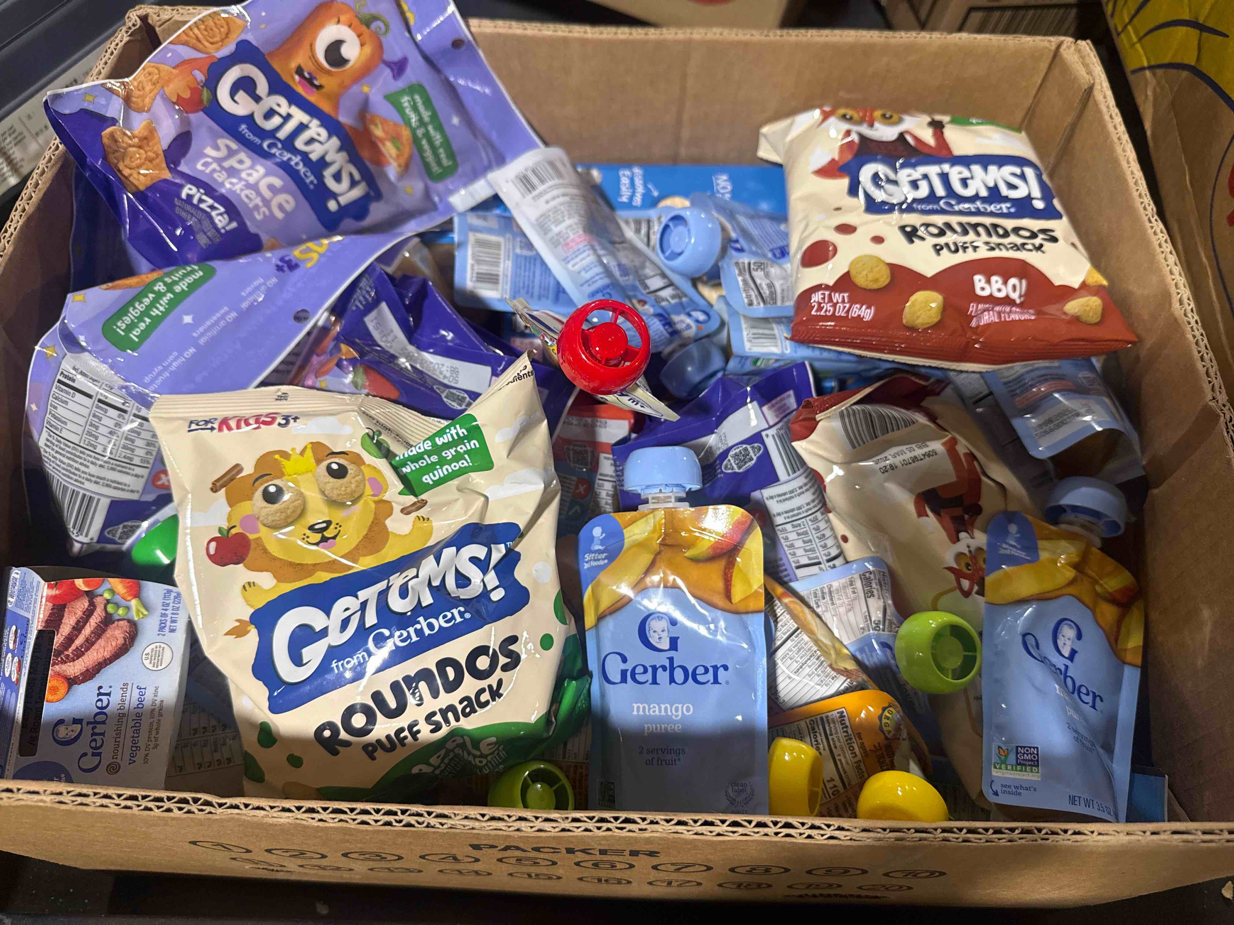 Condition photo showing Brand New for box lot assorted food 